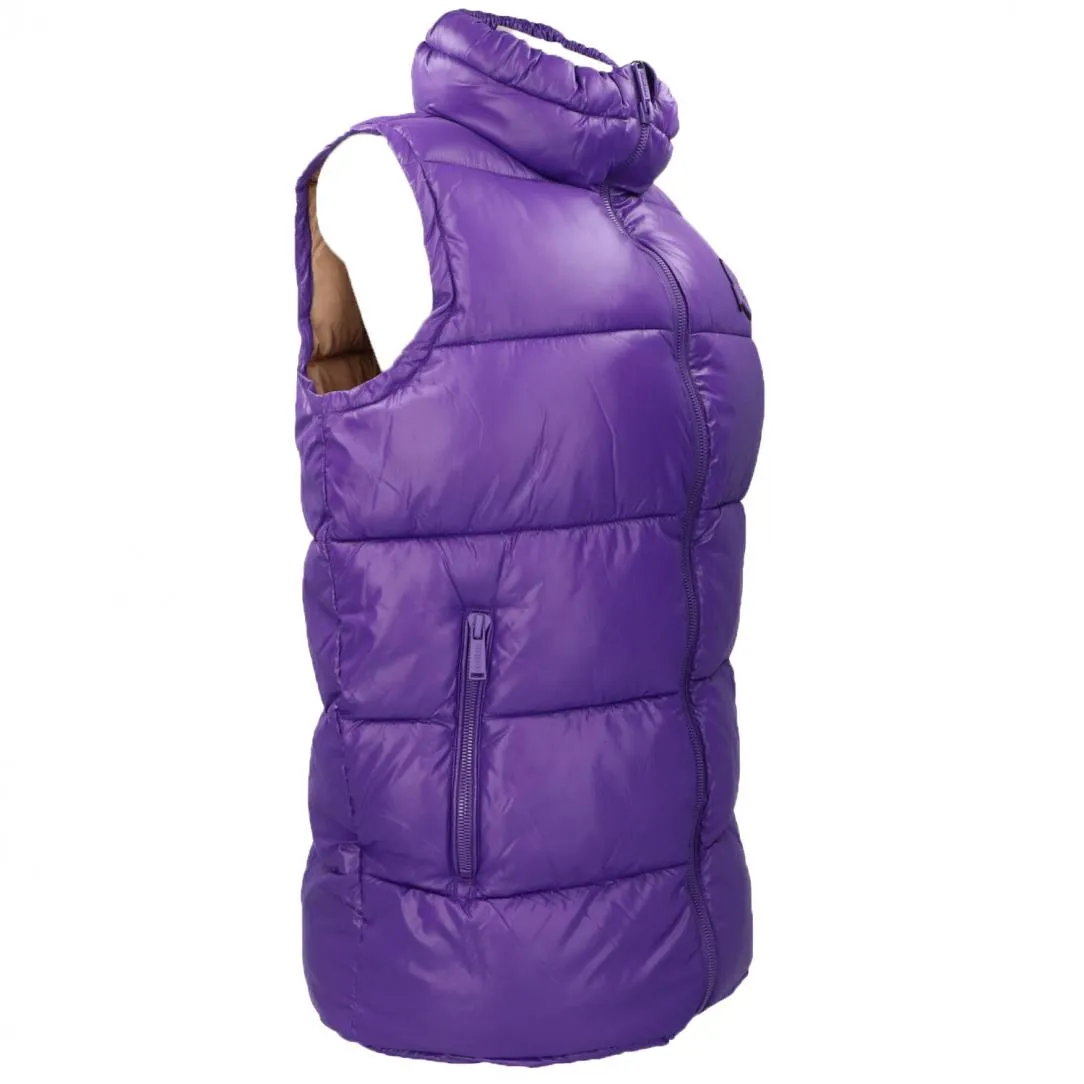4437192D GILET LUNGO CIRE Viola