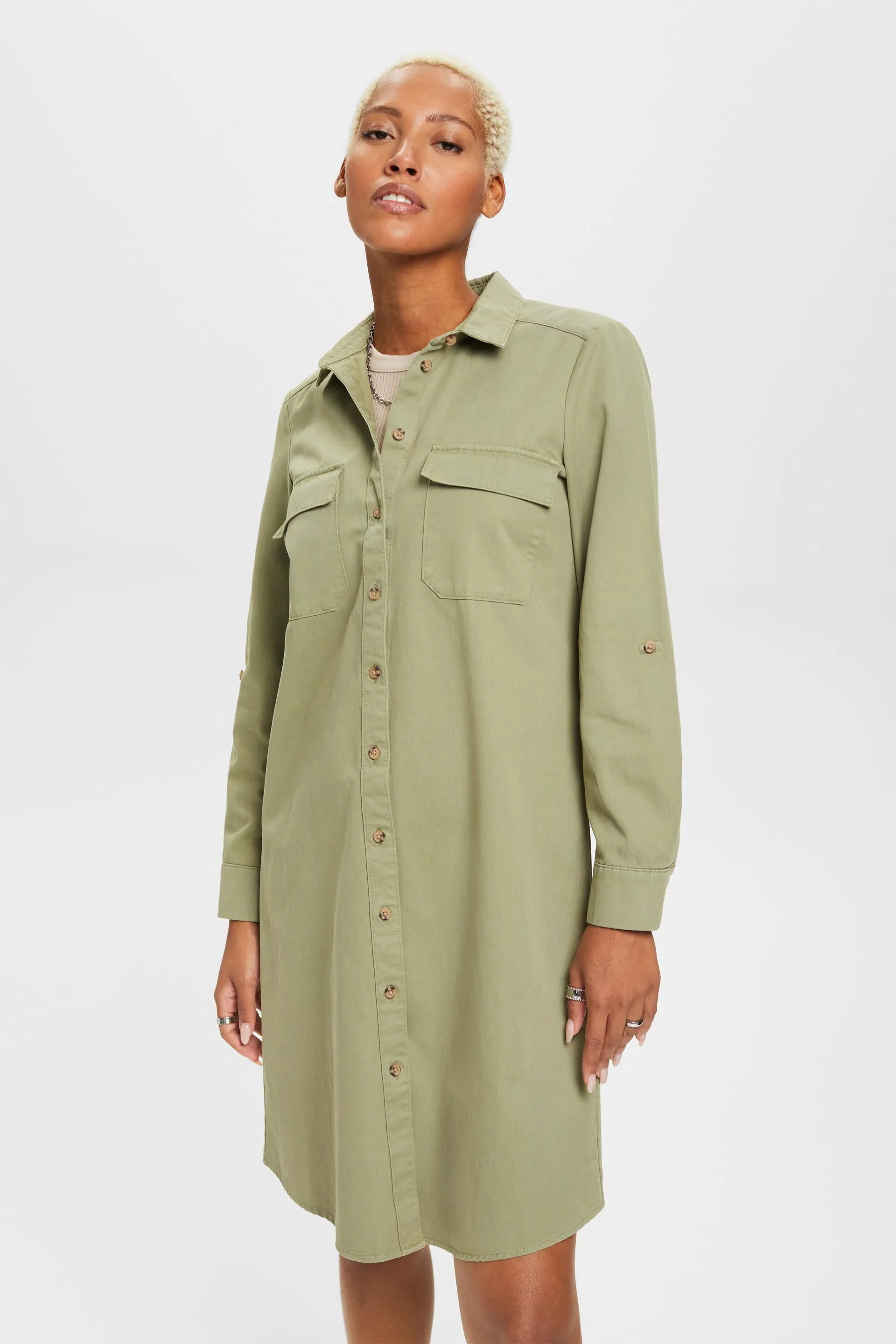 Abito camicia in cotone