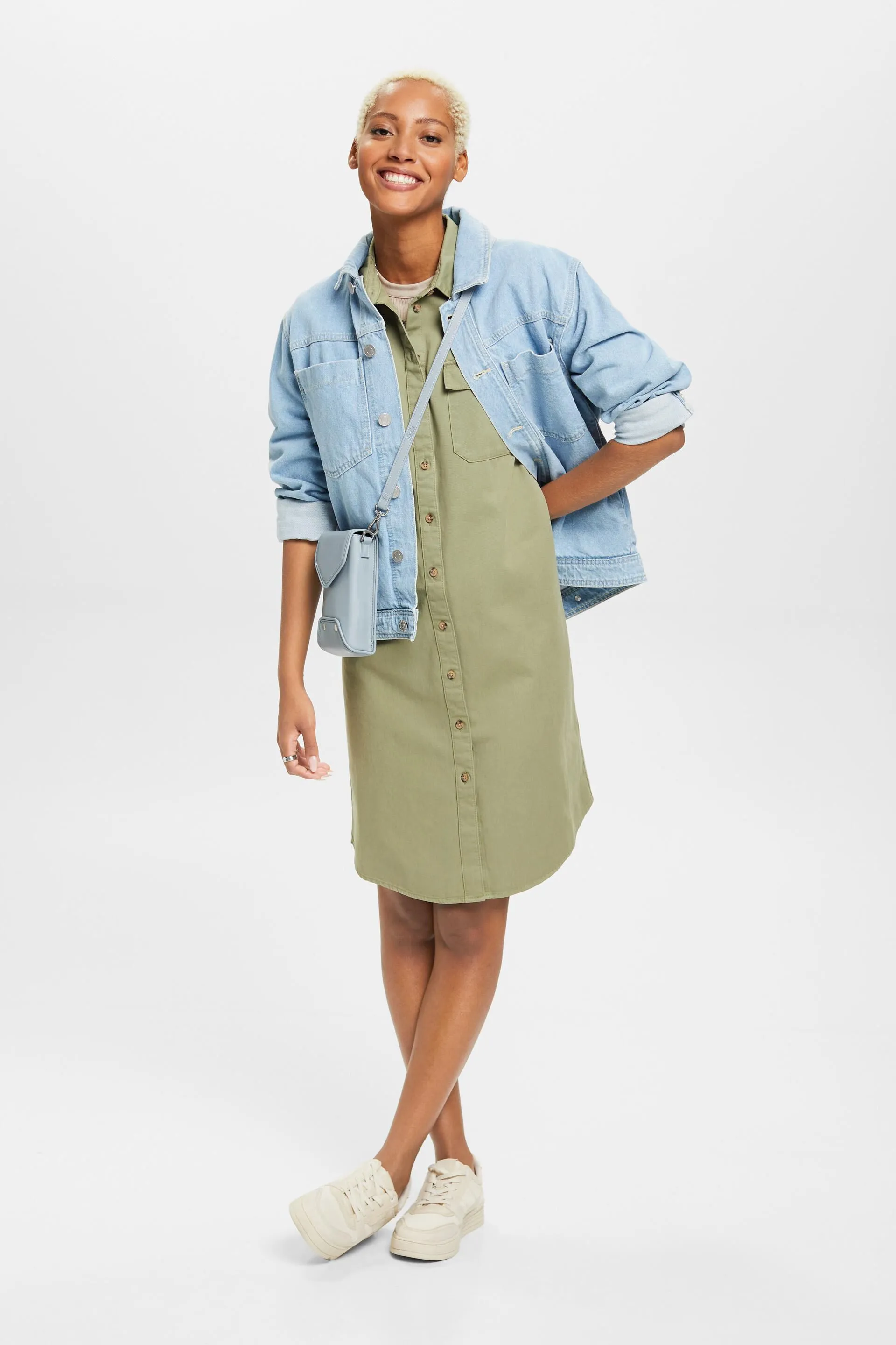 Abito camicia in cotone