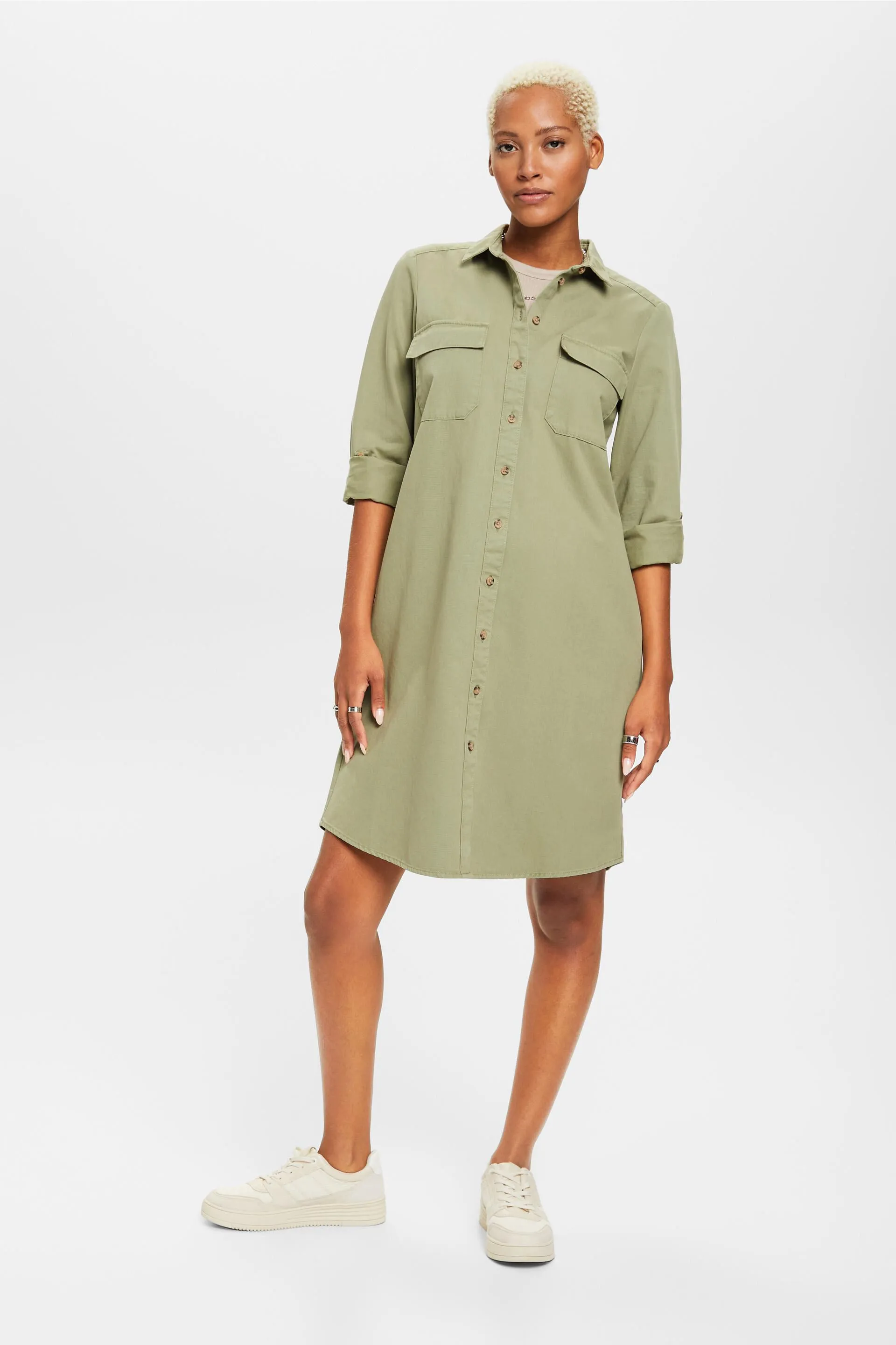 Abito camicia in cotone