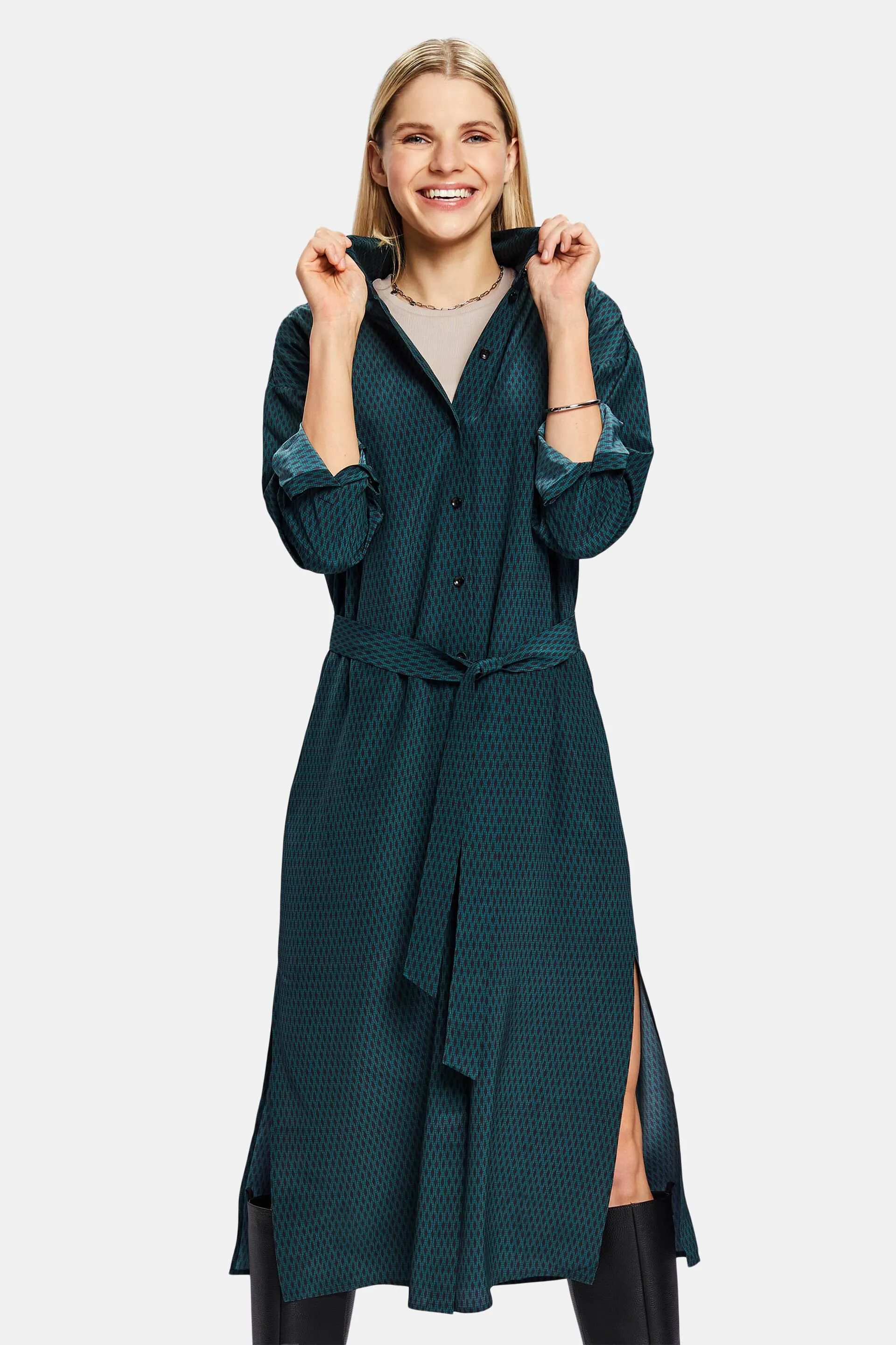 Abito camicia in seta