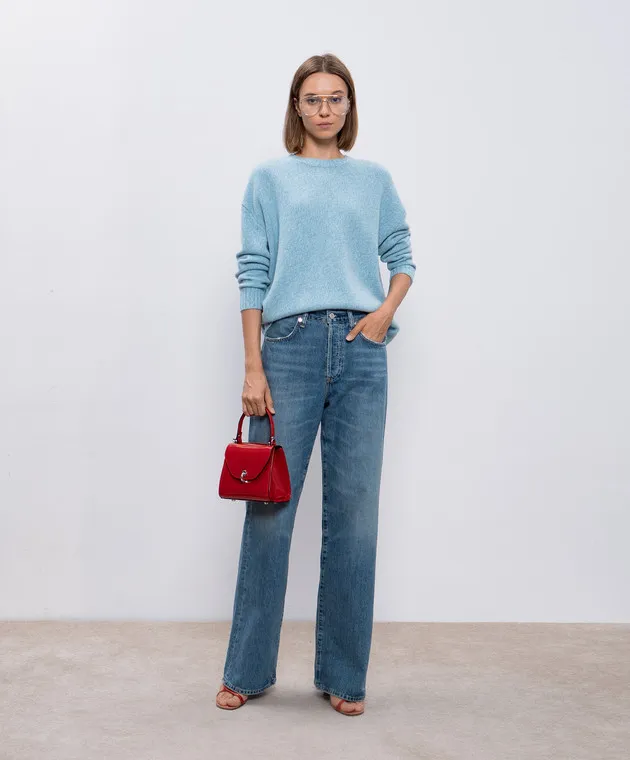 Allude Maglione in cashmere blu 24561002