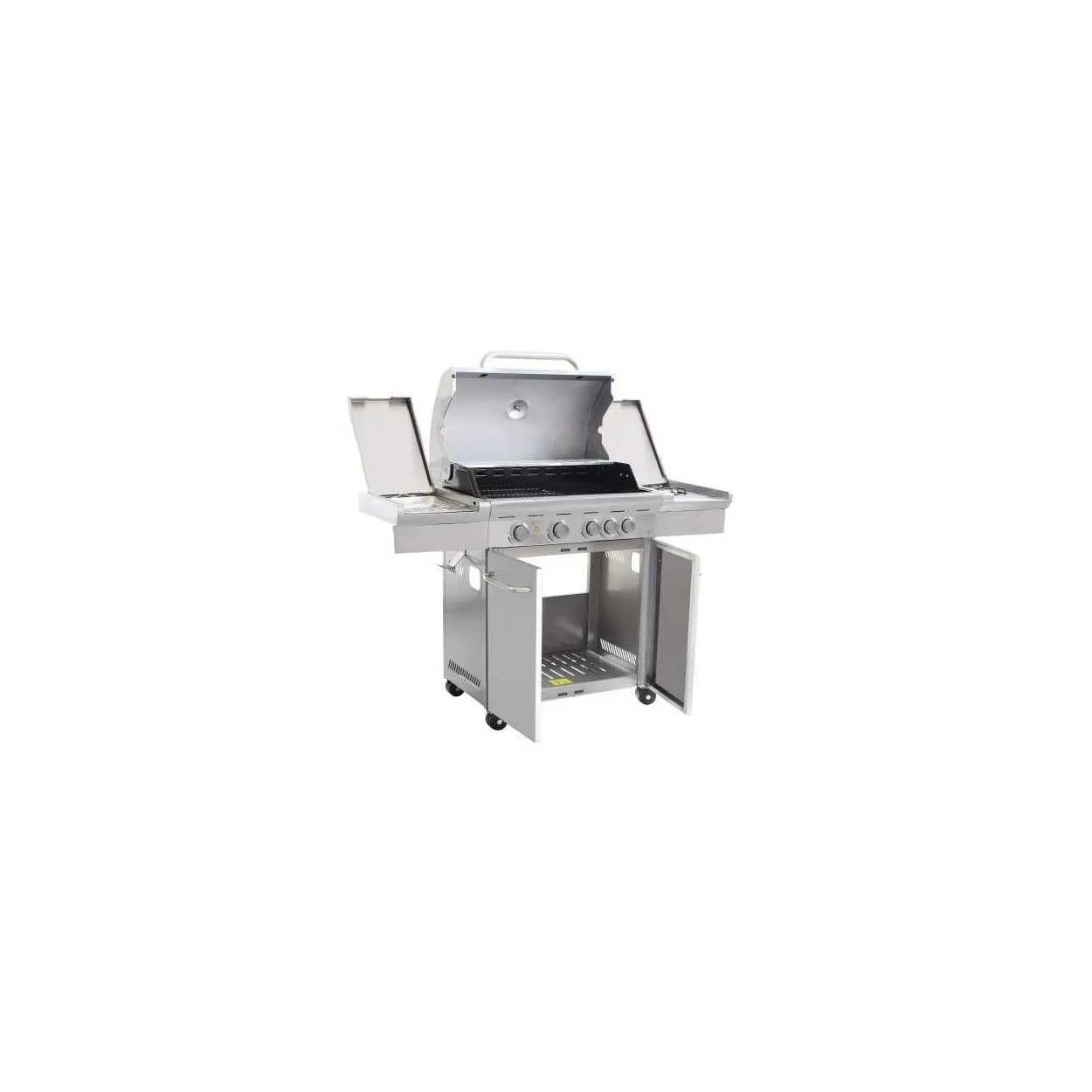 Barbecue a gas da giardino acciaio inox Texas 4 fuochi + 1 BQ804108