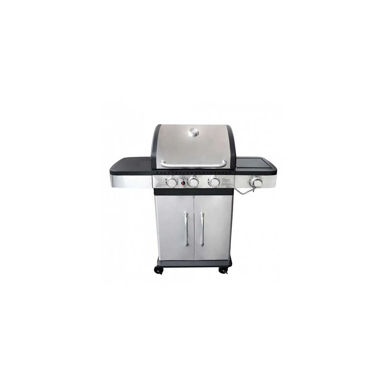 Barbecue da giardino a gas Cosma Davis 3 fuochi + 1 - BBQ in Acciaio Inox