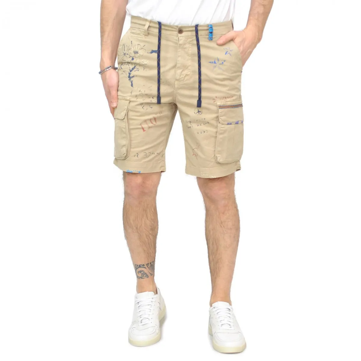 Bermuda In Cotone Con Tasche