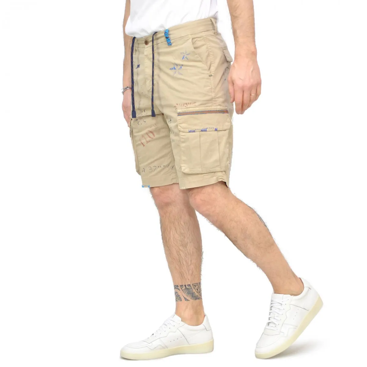 Bermuda In Cotone Con Tasche