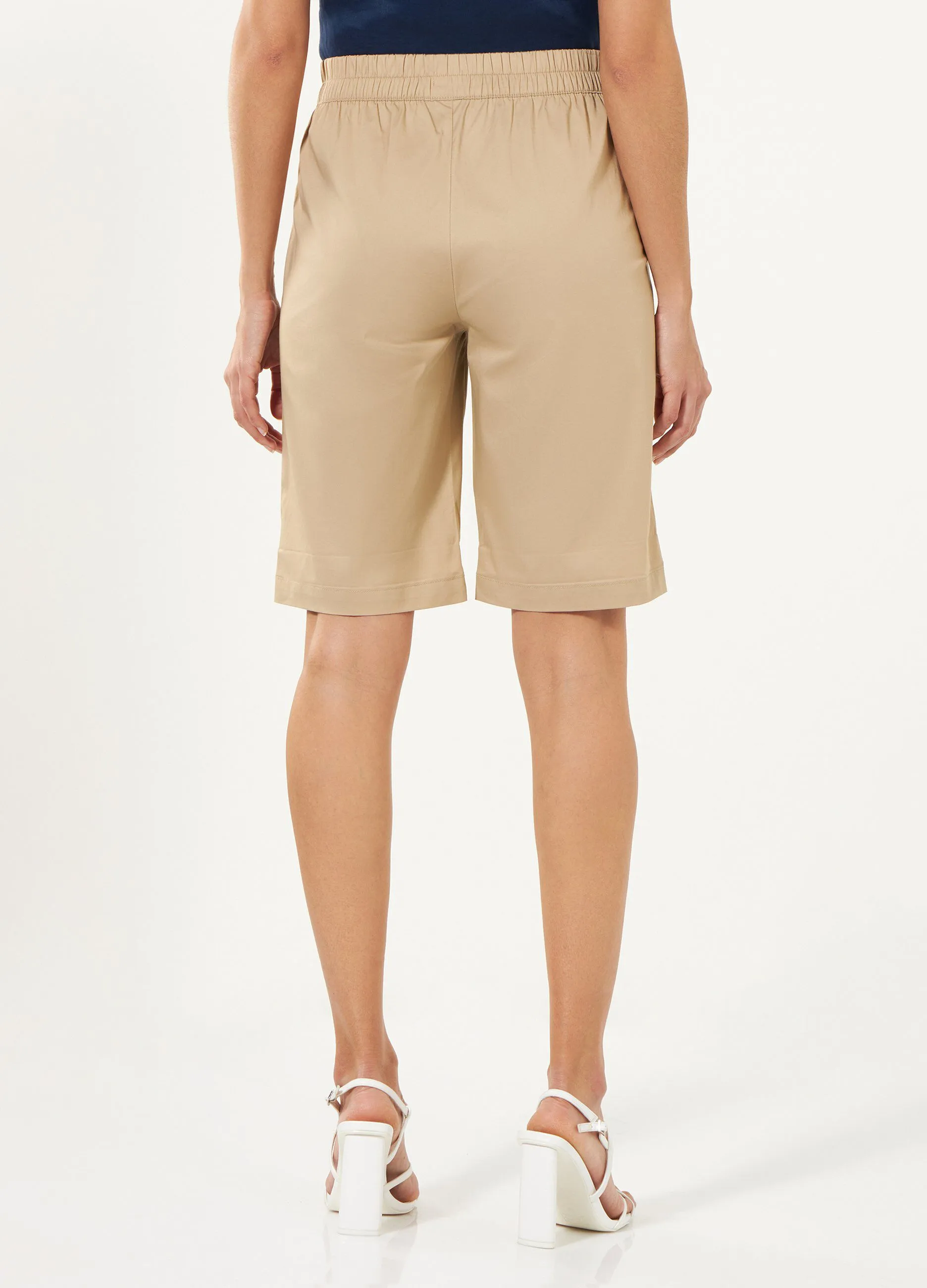 Bermuda in cotone elasticizzato donna