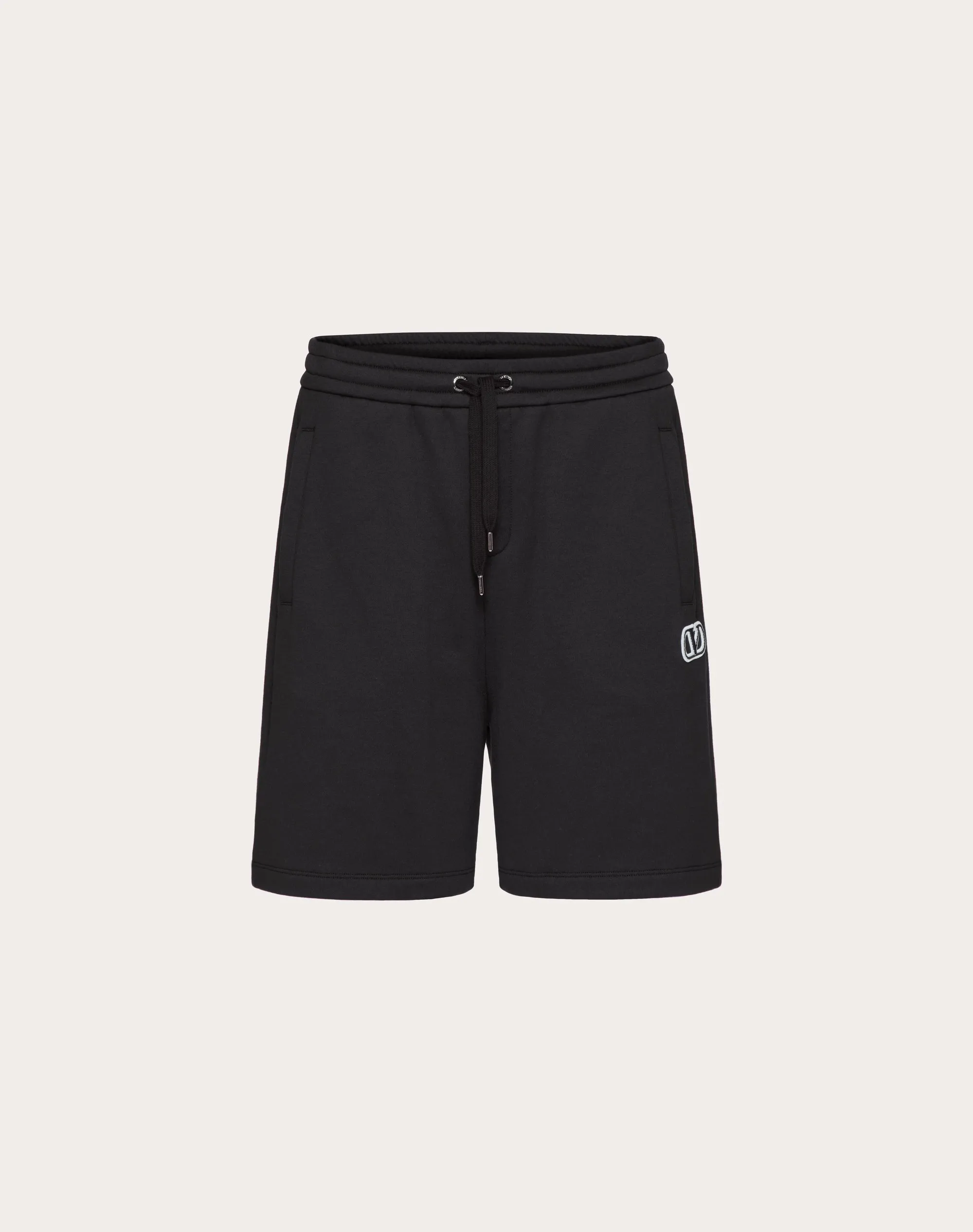BERMUDA IN COTONE TECNICO CON PATCH VLOGO SIGNATURE