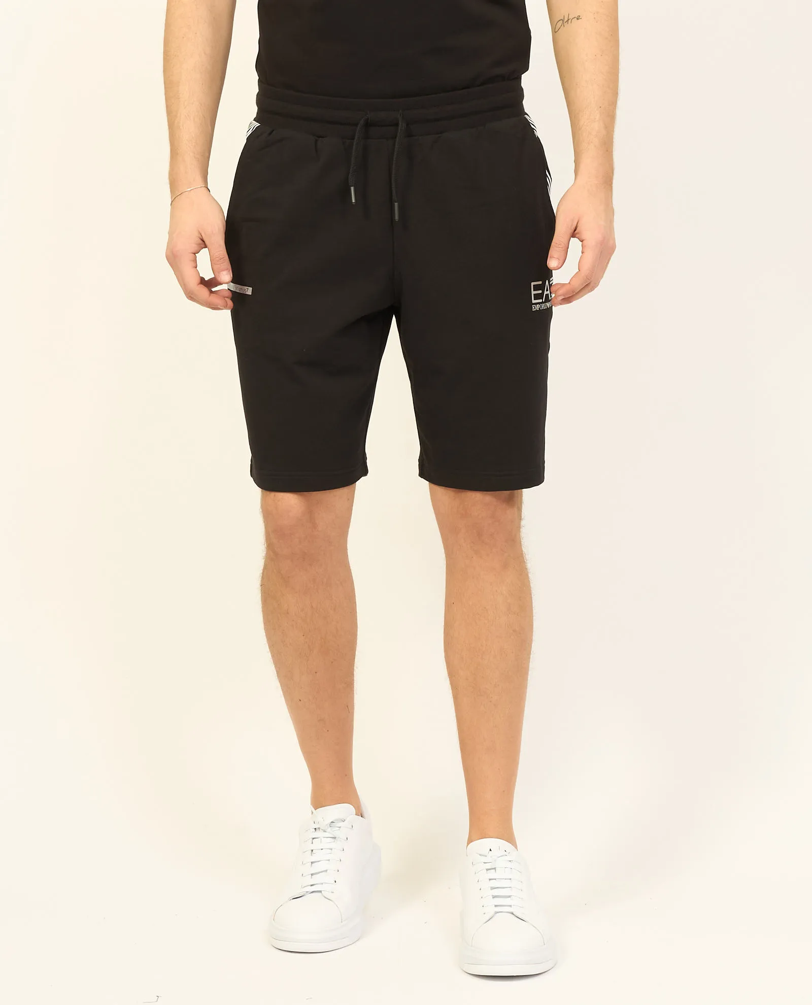 Bermuda uomo 7 Lines di EA7 in misto cotone