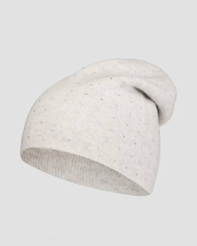 Berretto grigio in cashmere da donna William Sharp