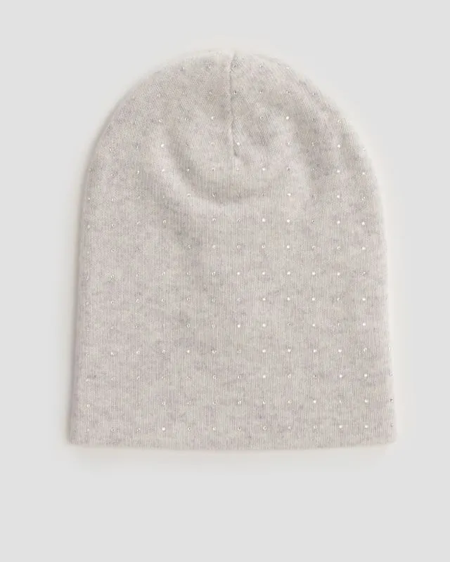 Berretto grigio in cashmere da donna William Sharp