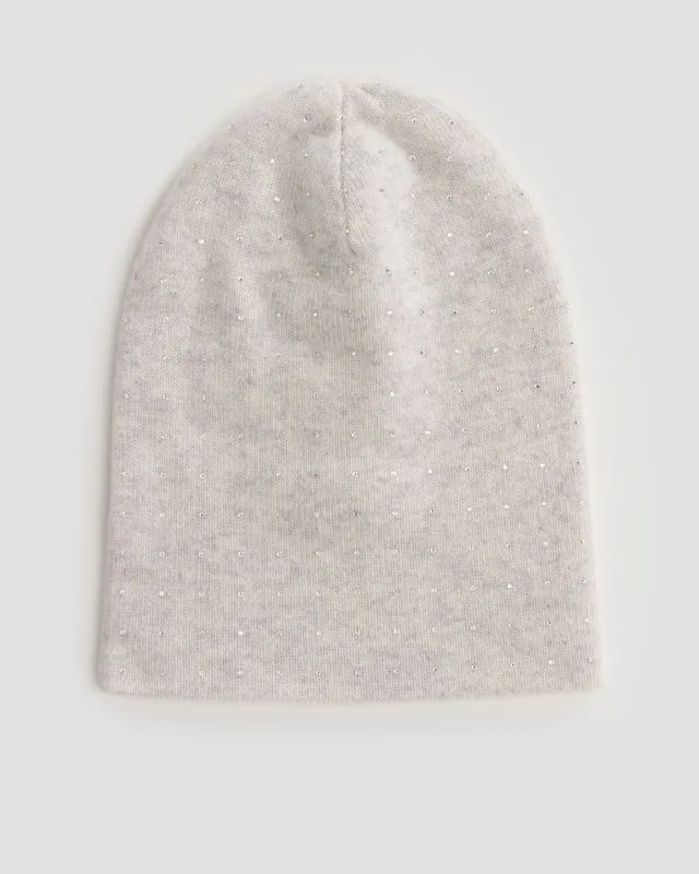 Berretto grigio in cashmere da donna William Sharp