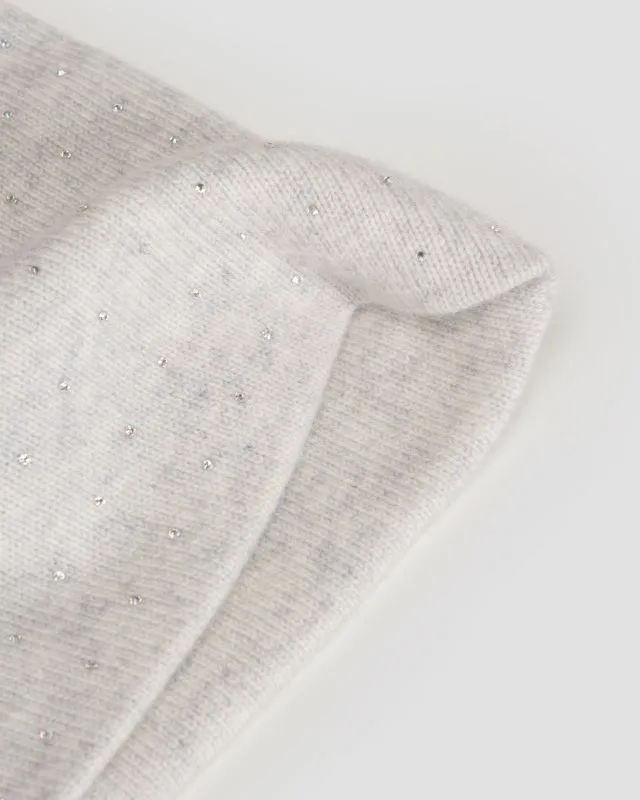Berretto grigio in cashmere da donna William Sharp