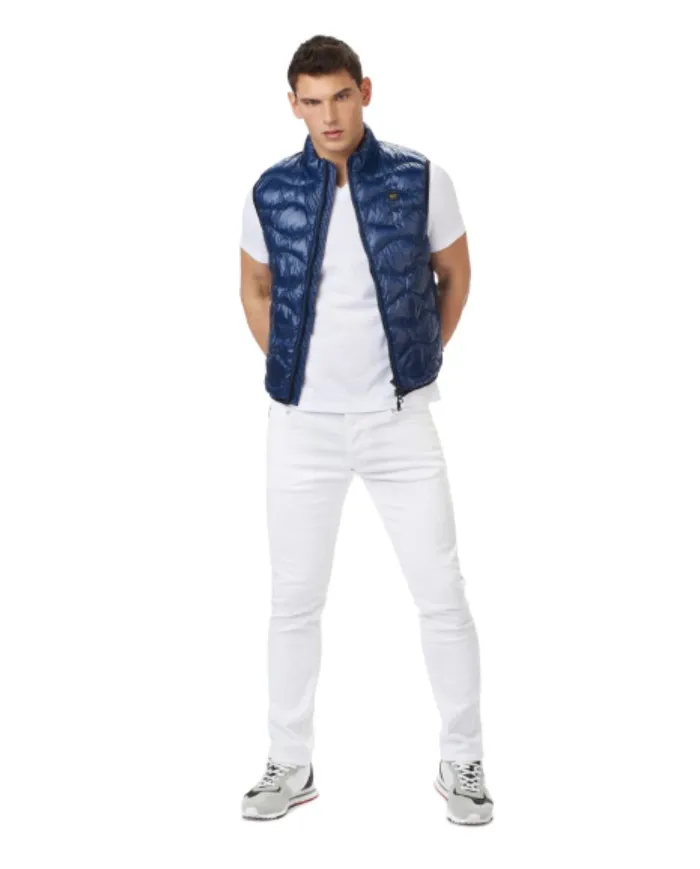 BLAUER Smanicato Uomo 005958 P-EE Gilet Imbottito Nylon Blu 881 BLU IRIS