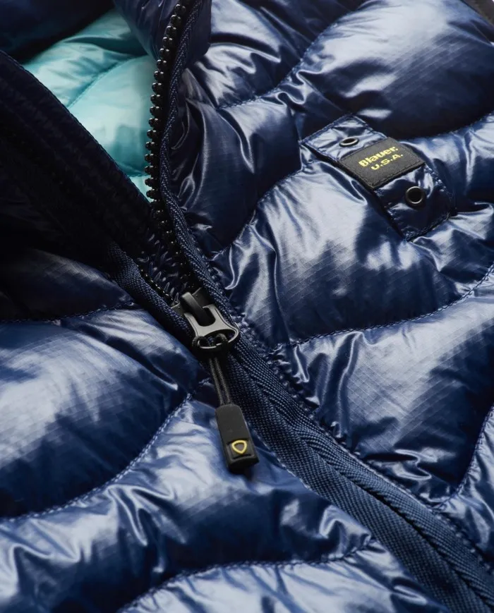 BLAUER Smanicato Uomo 005958 P-EE Gilet Imbottito Nylon Blu 881 BLU IRIS