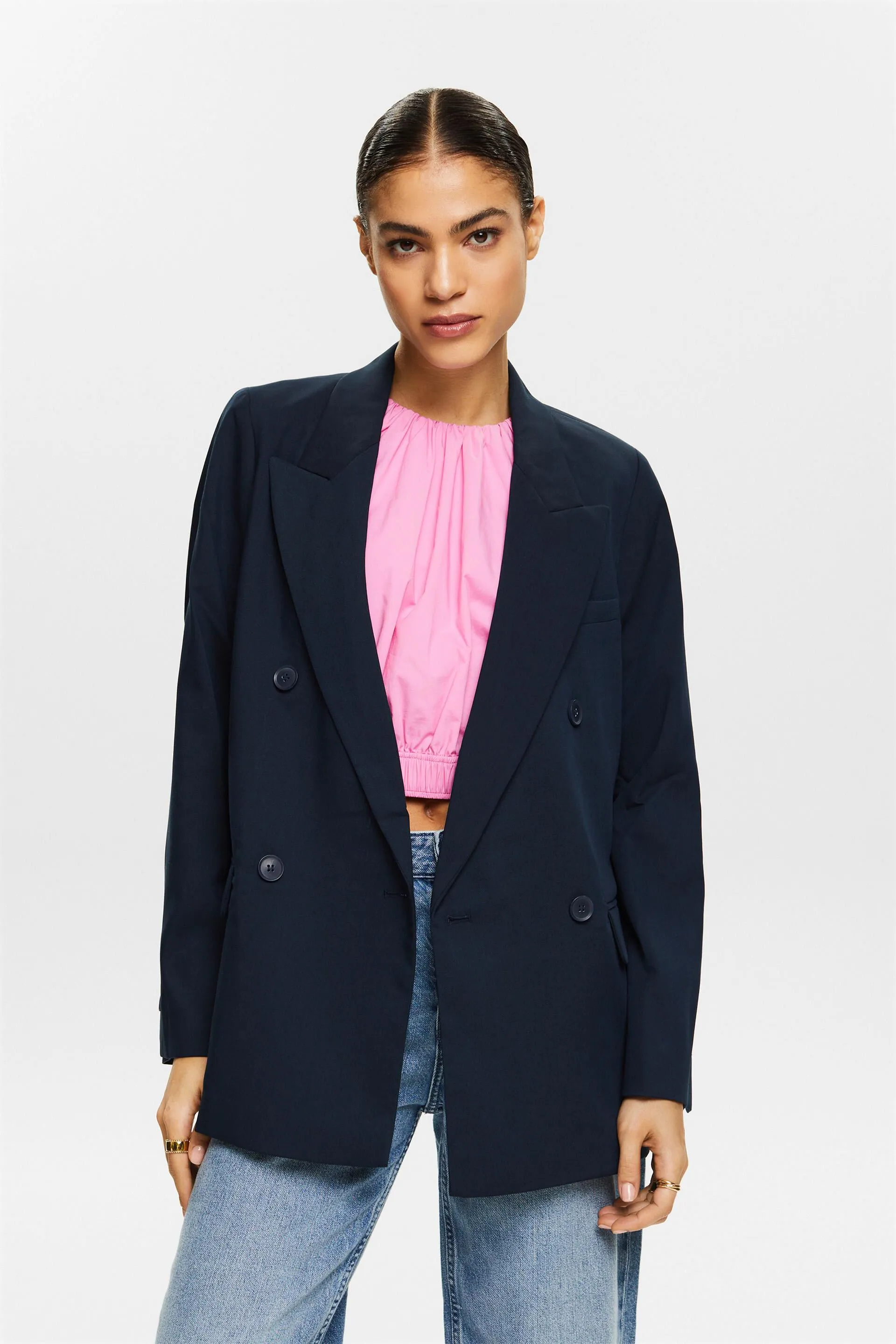 Blazer doppiopetto in rasatello