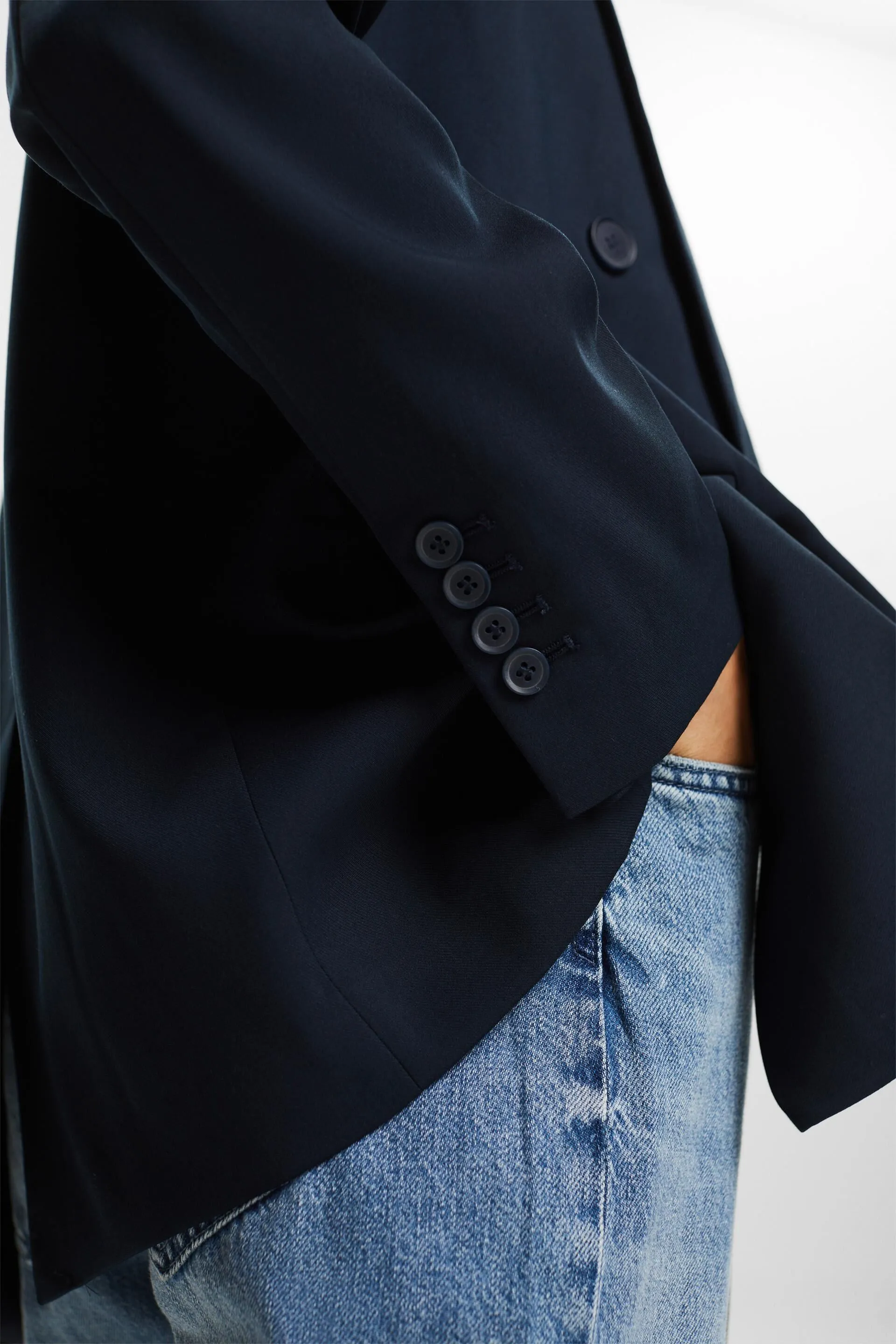 Blazer doppiopetto in rasatello