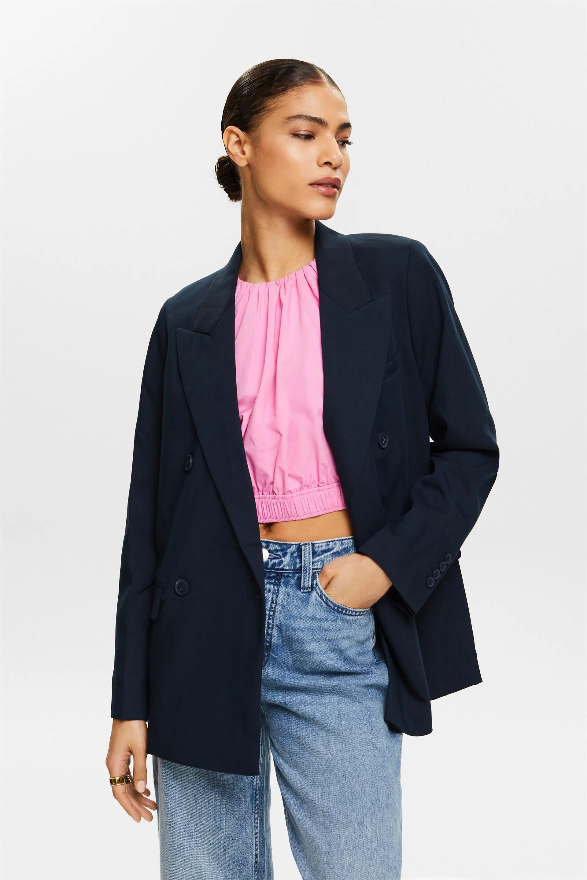 Blazer doppiopetto in rasatello