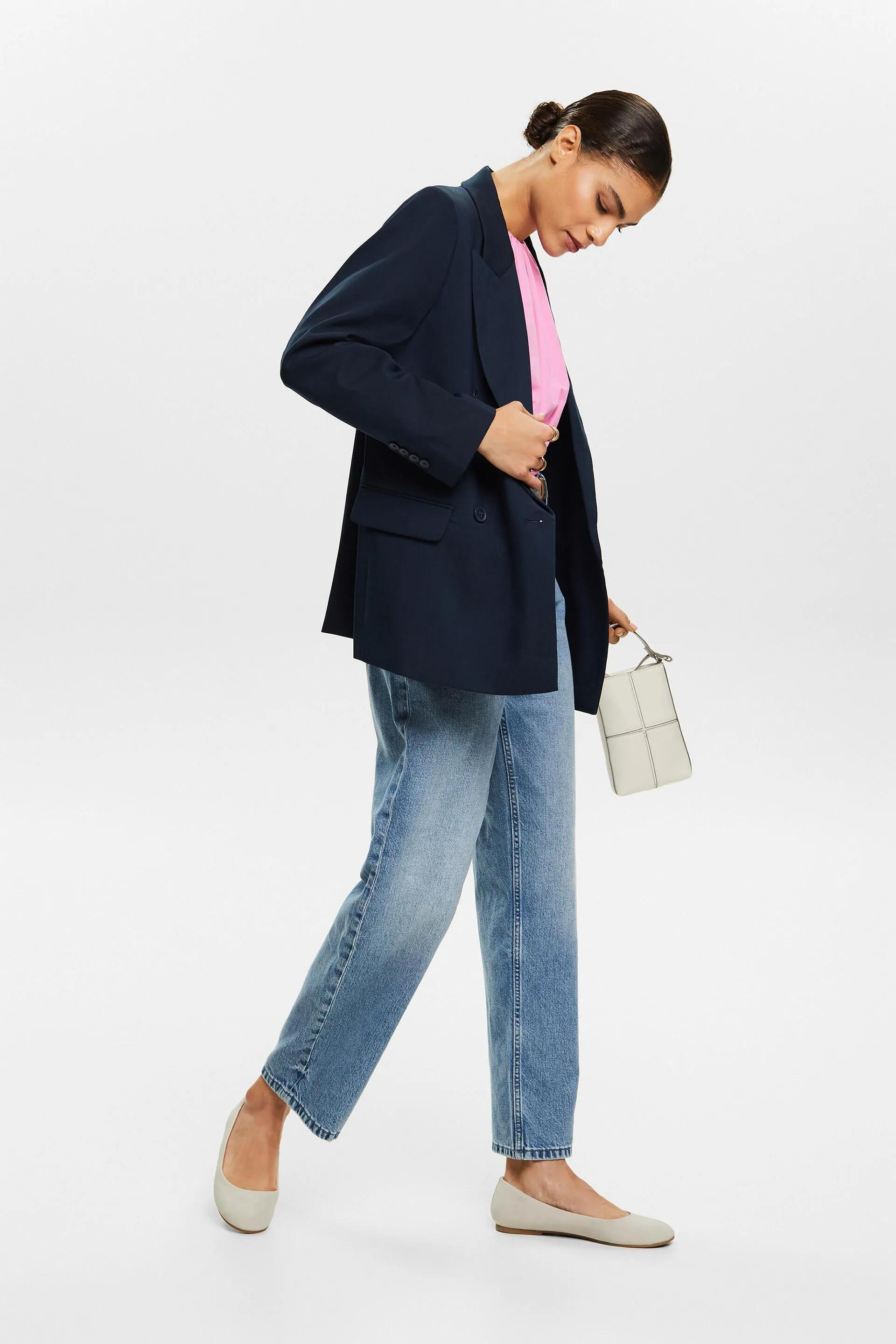 Blazer doppiopetto in rasatello