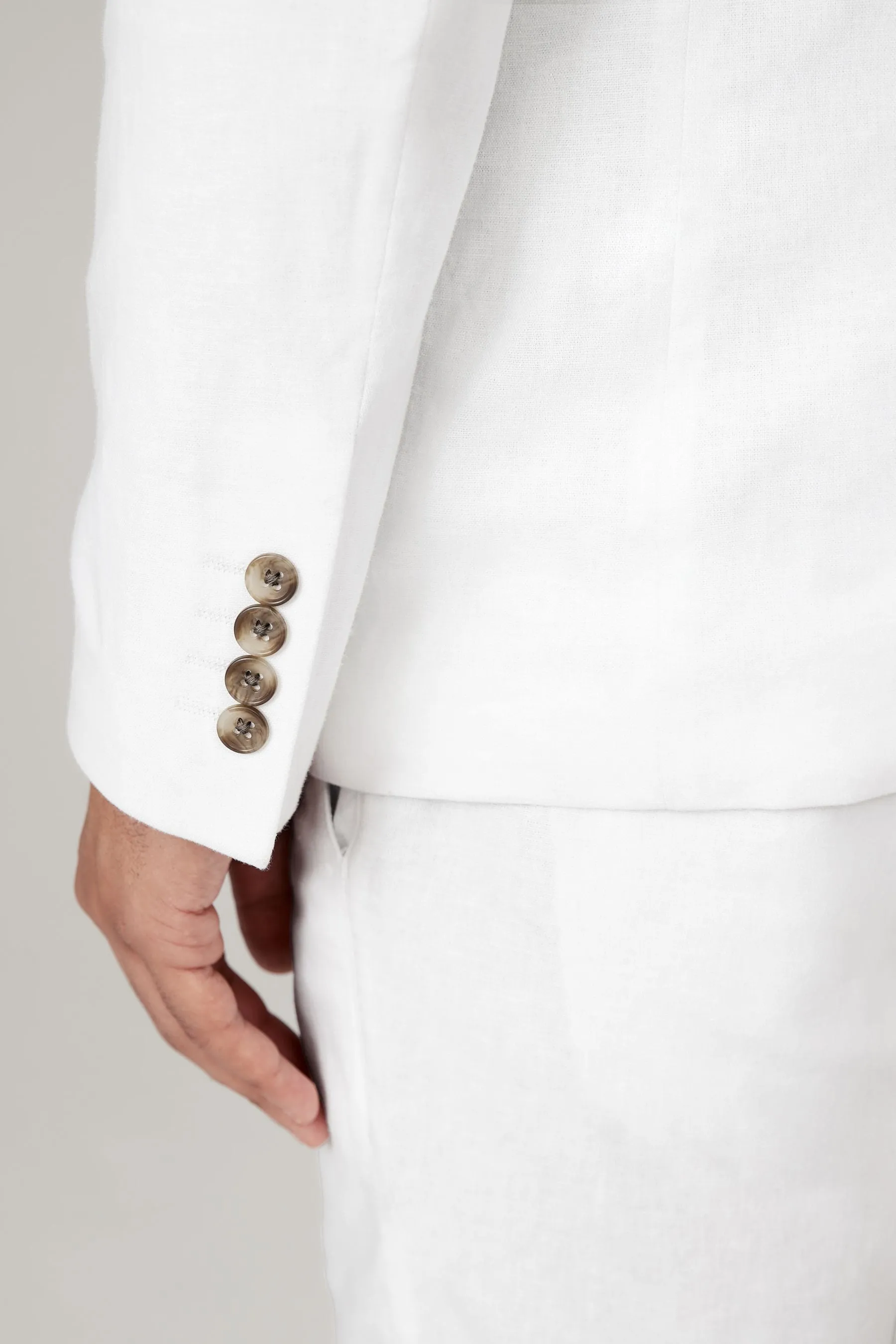 Blazer in misto lino