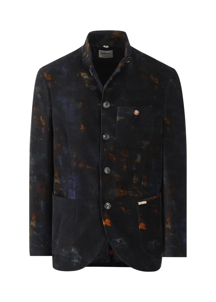 Blazer in velluto con stampa Lusandro    