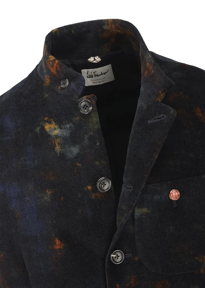 Blazer in velluto con stampa Lusandro    