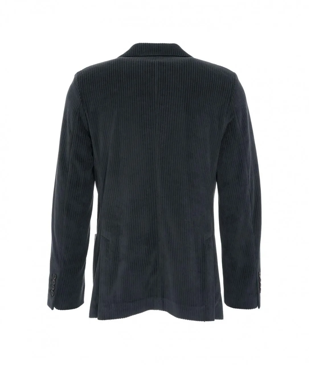 Blazer monopetto in velluto a coste blu scuro blu scuro