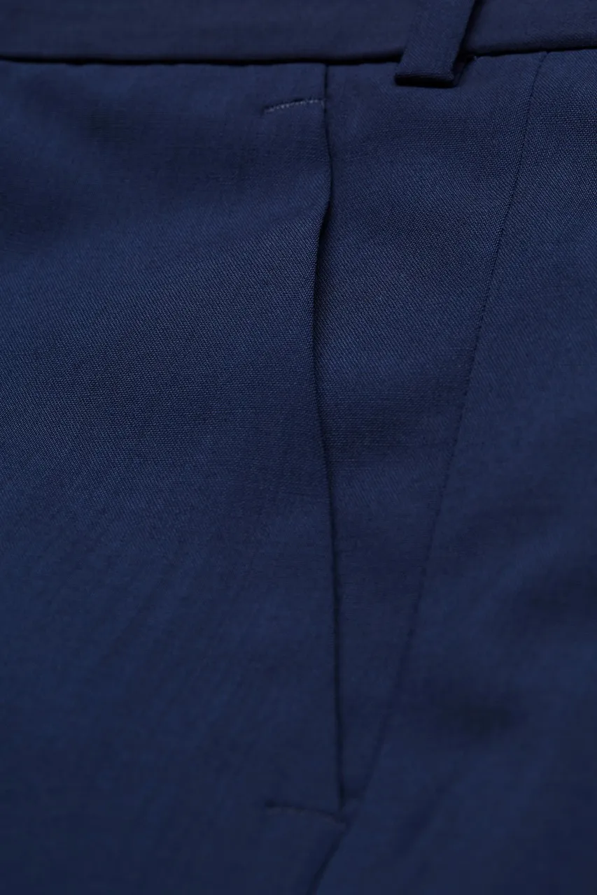 Blue digel drop dress six modern fit in pure virgin wool marzotto super 100