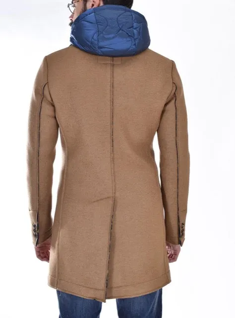 BOB - Cappotto beige con giubbino interno Andy