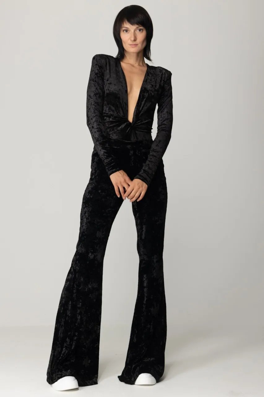 Body zoe in velluto Nero