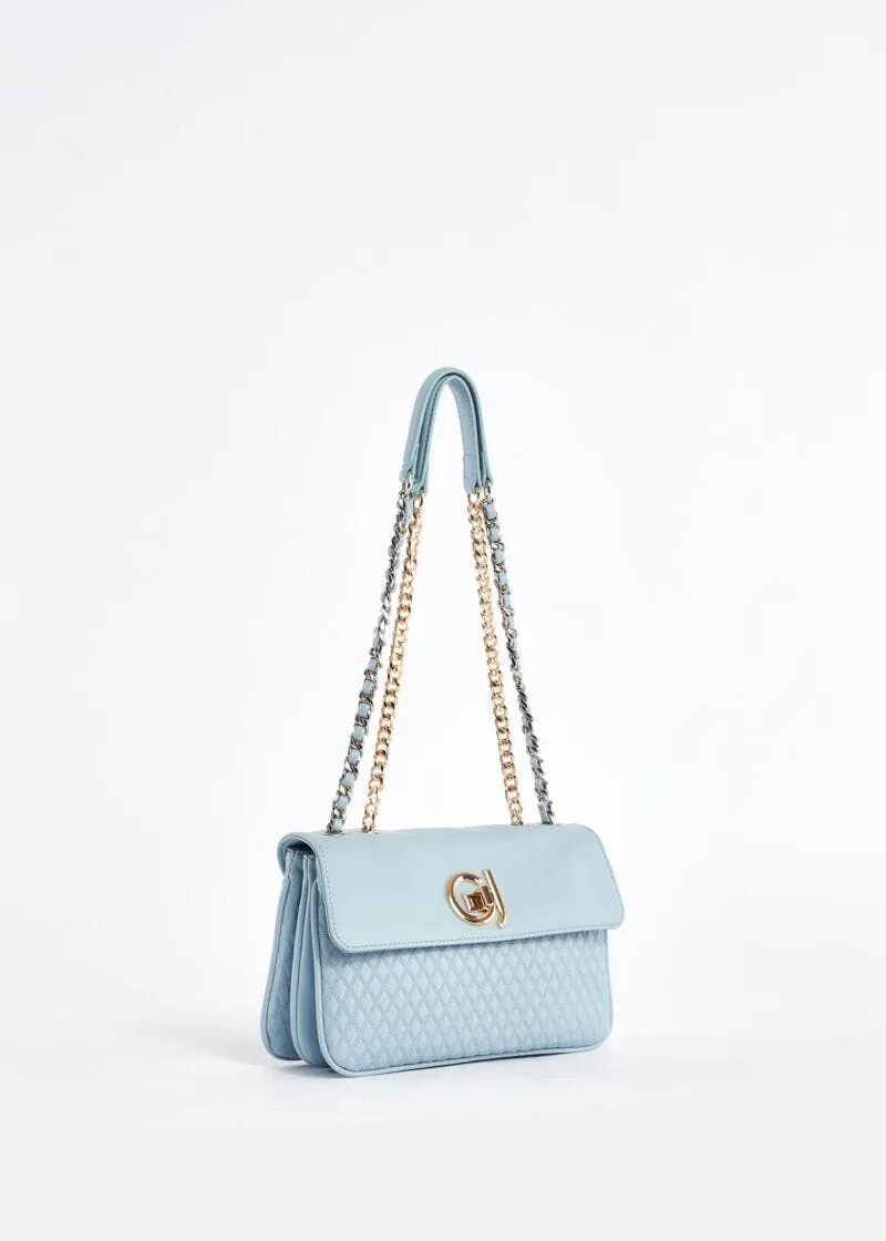 Borsa shoulder in similpelle a rombi