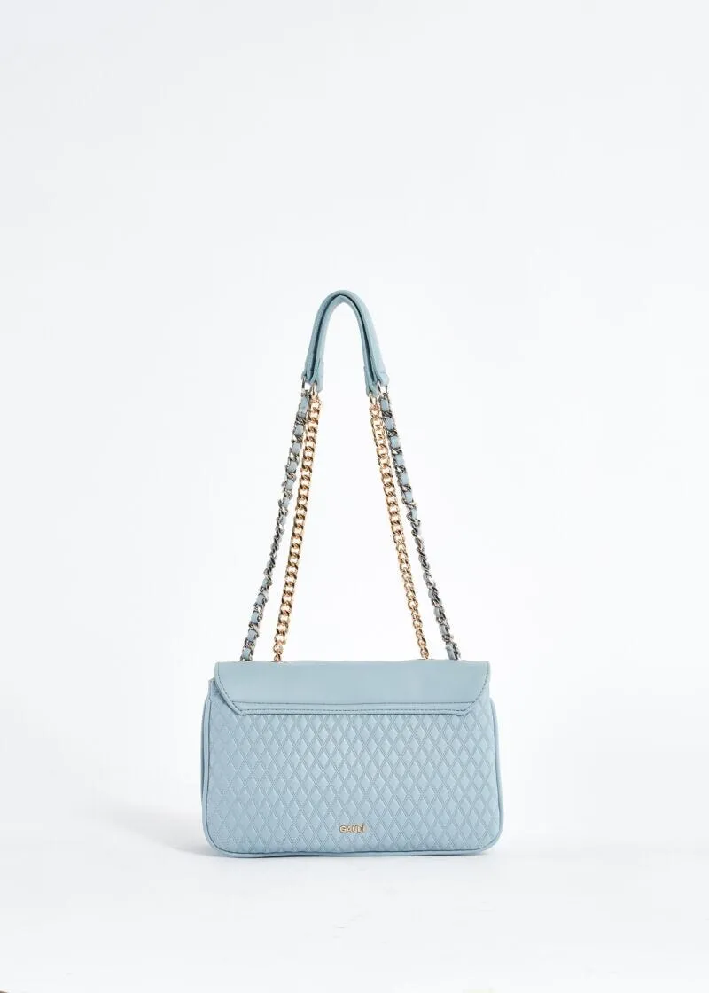 Borsa shoulder in similpelle a rombi