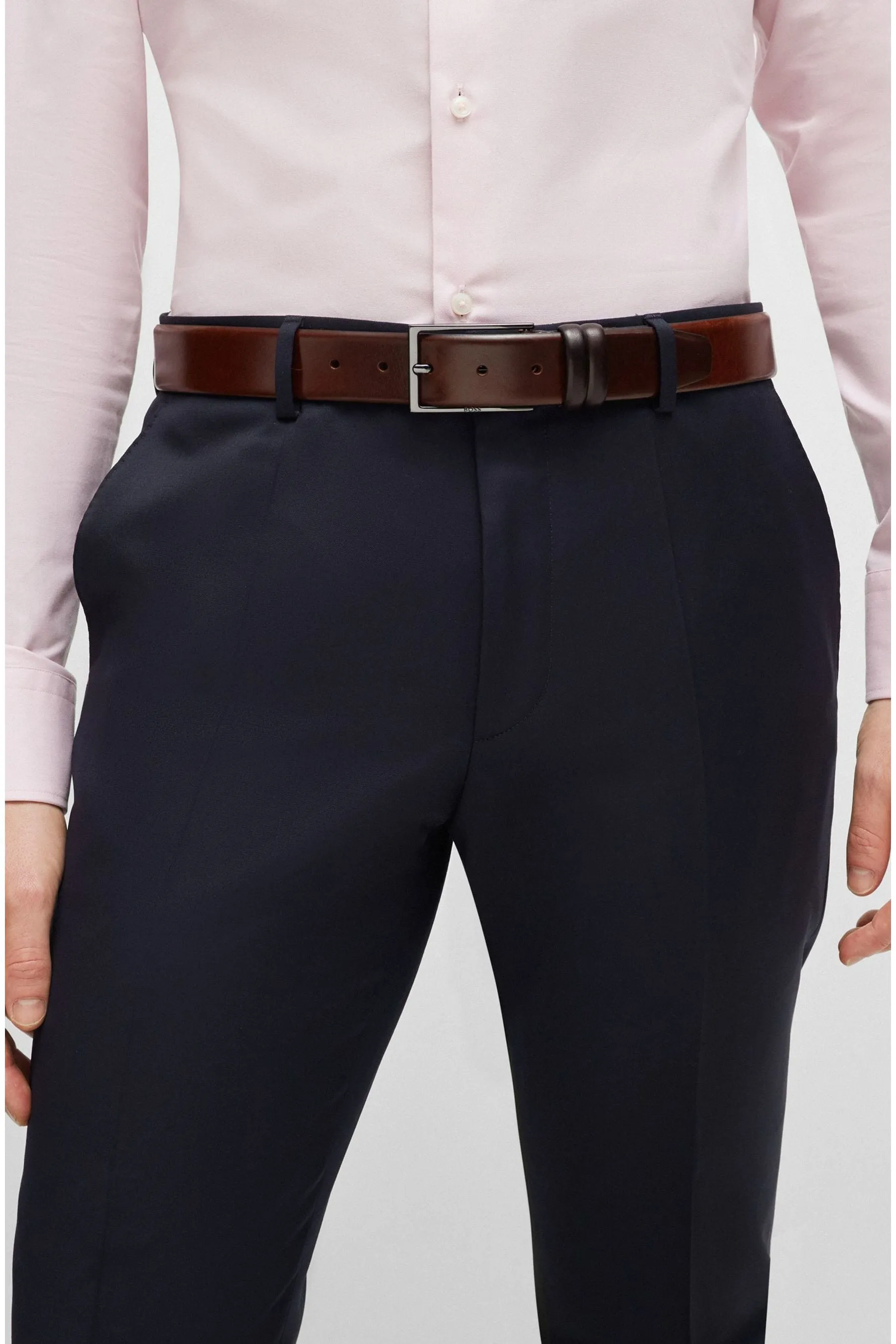 BOSS - Cintura in pelle con fibbia