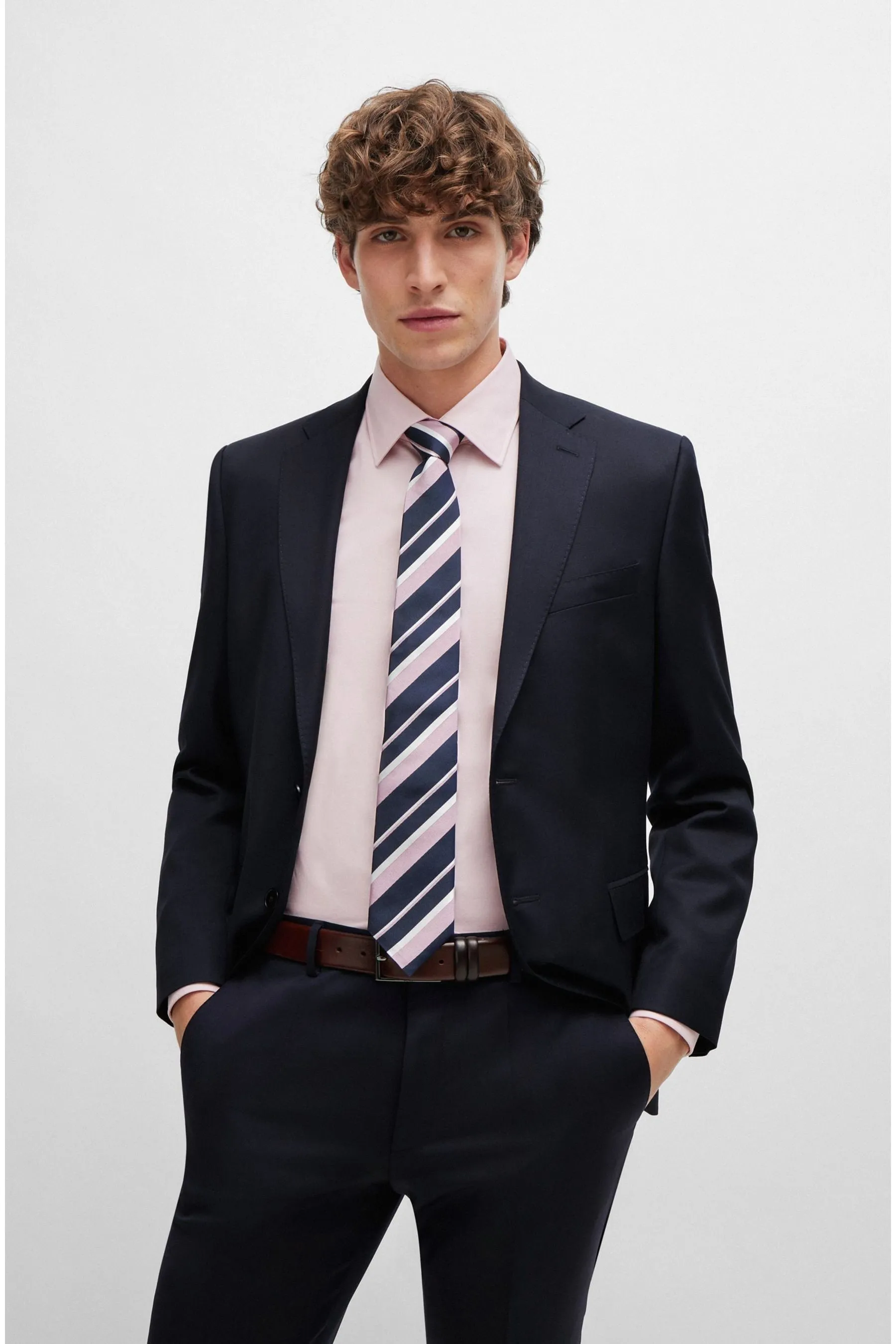 BOSS - Cintura in pelle con fibbia