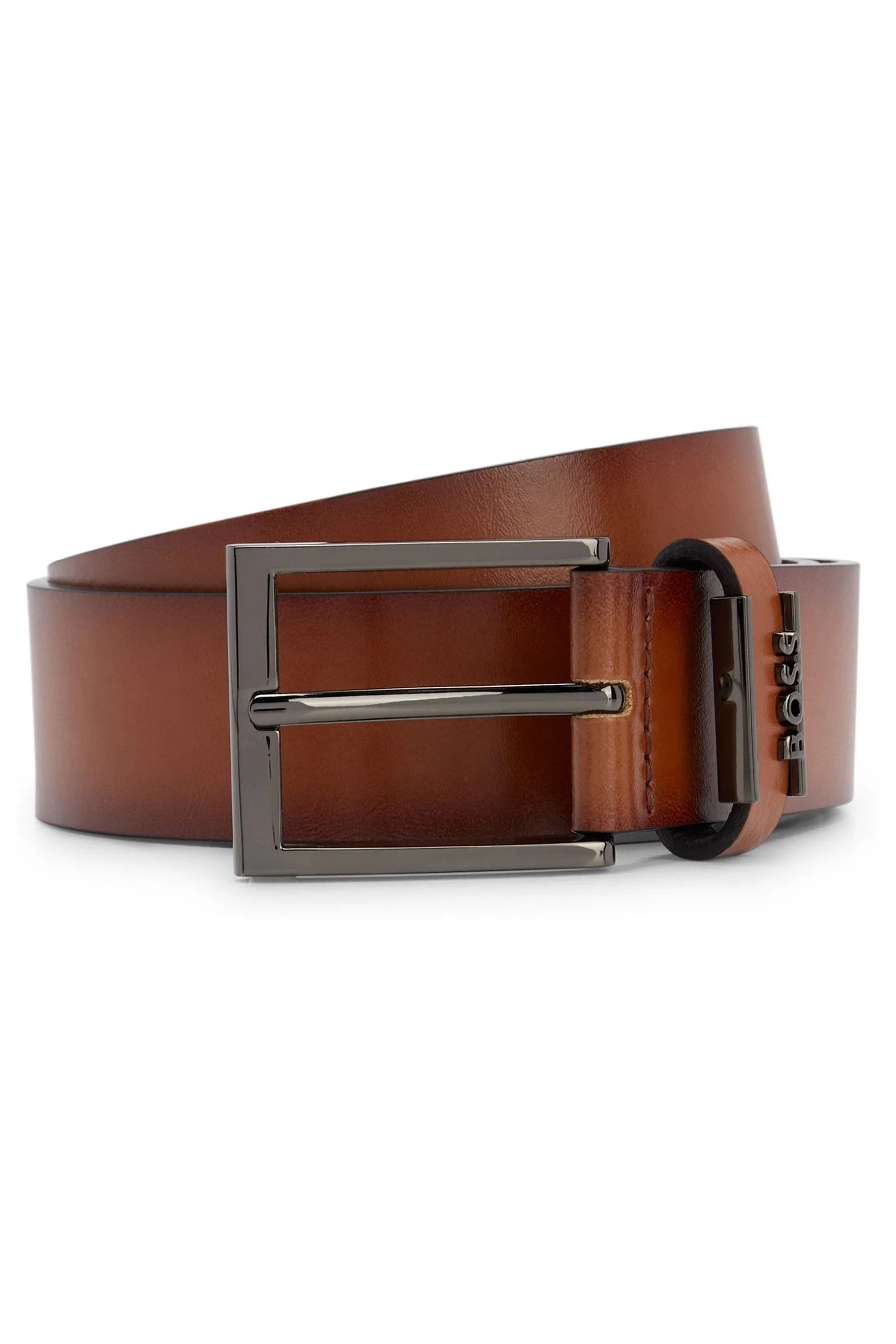 BOSS - Cintura in pelle italiana con logo