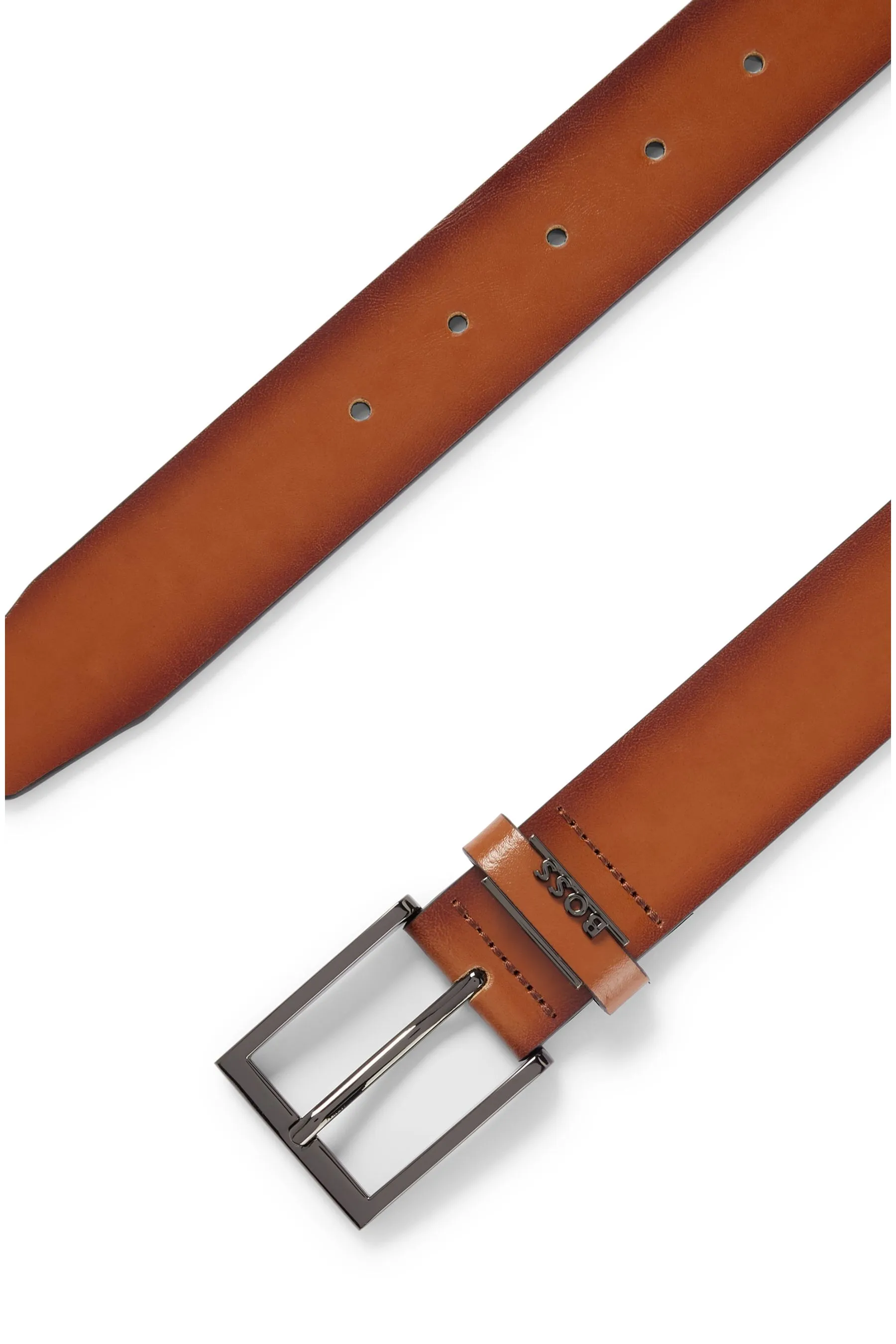 BOSS - Cintura in pelle italiana con logo
