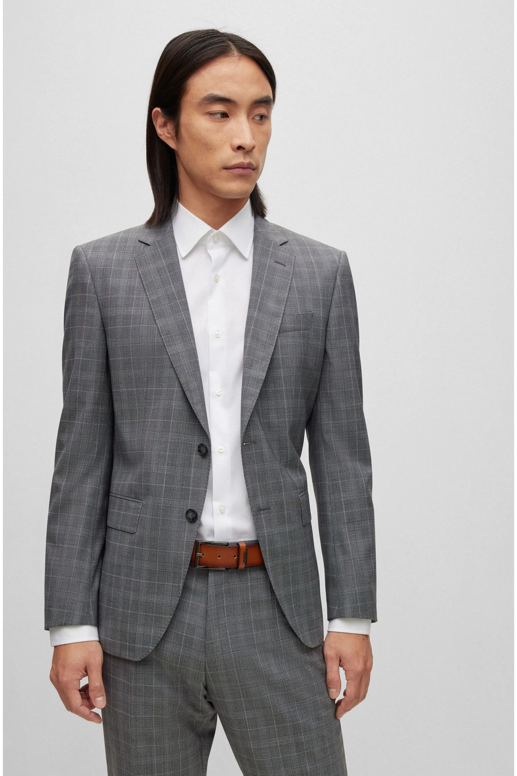 BOSS - Cintura in pelle italiana con logo