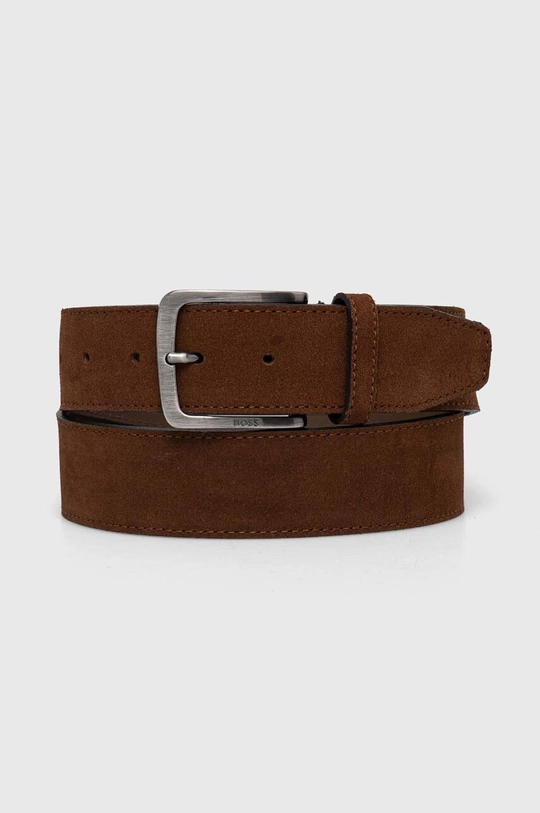 BOSS cintura in pelle scamosciata