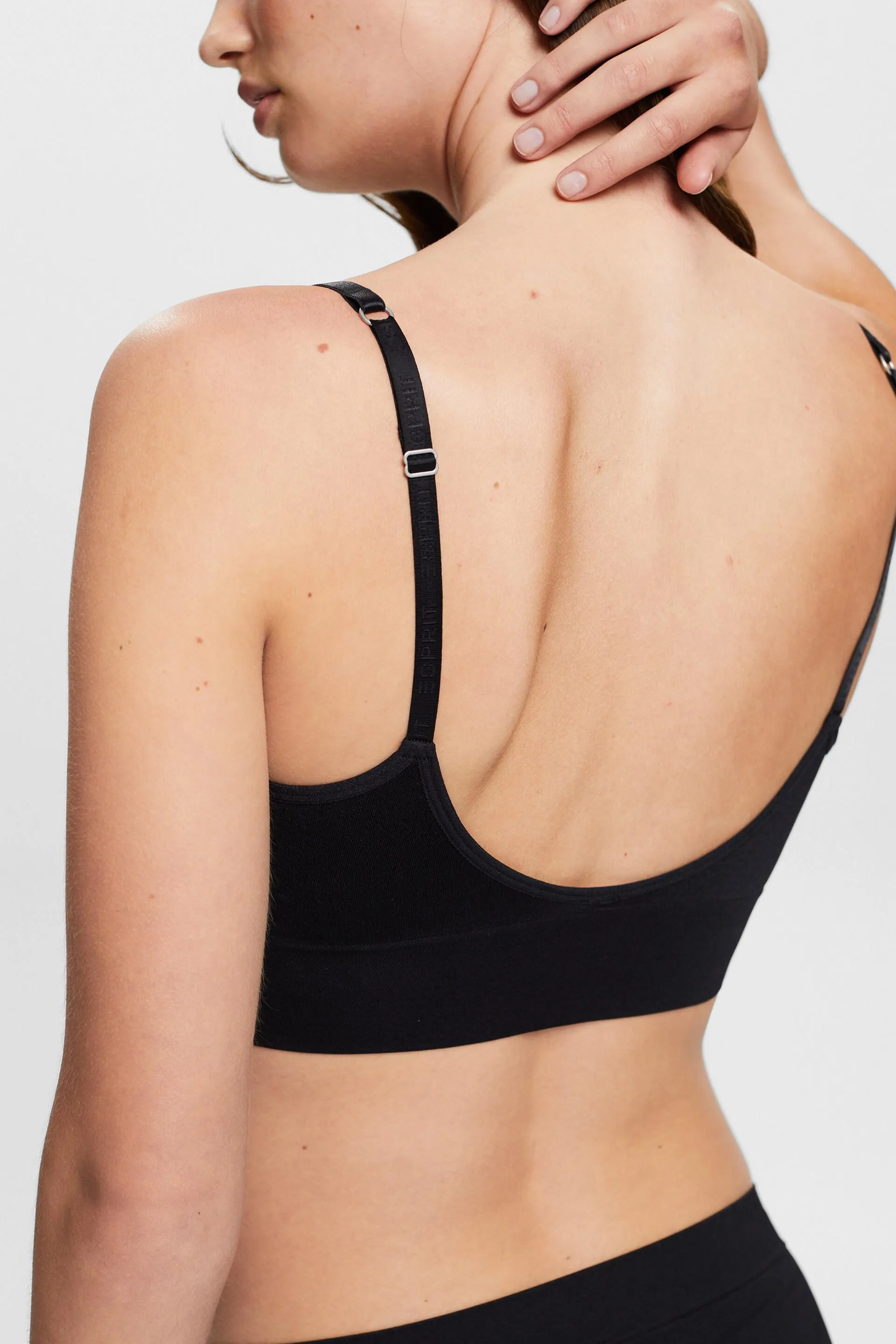 Bustier imbottito senza cuciture con logo