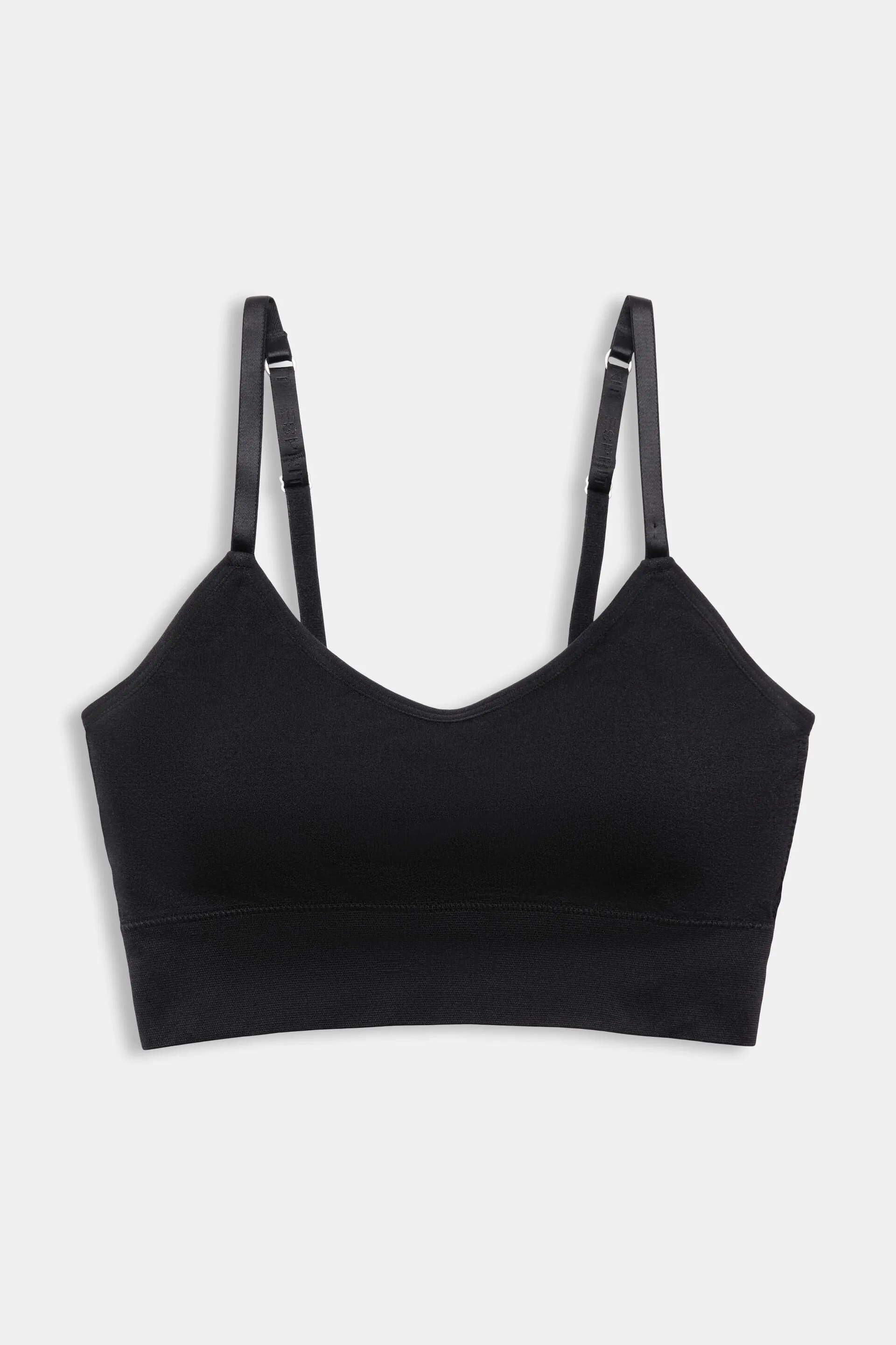 Bustier imbottito senza cuciture con logo