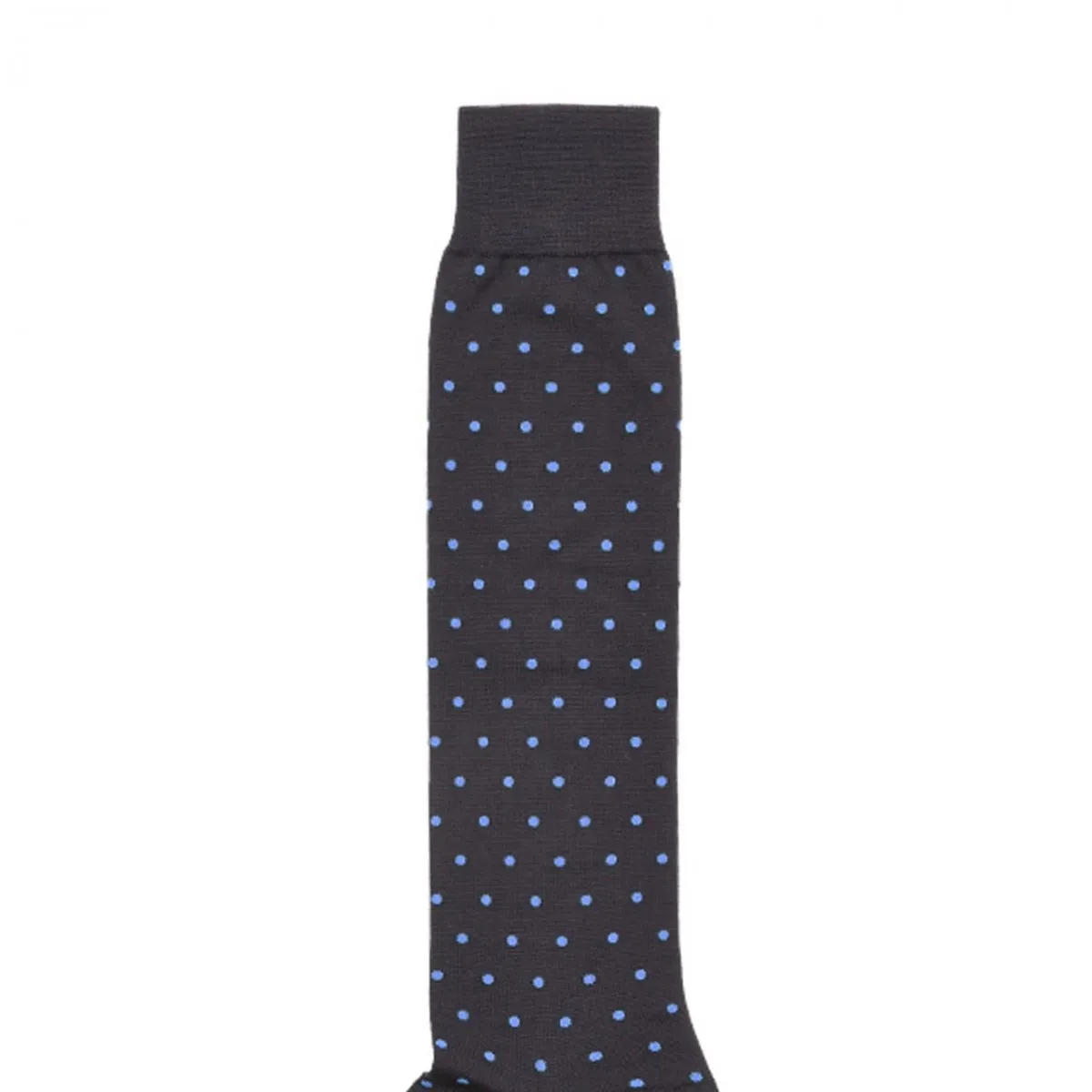 Calza Lunga Pois In Lana, Blu