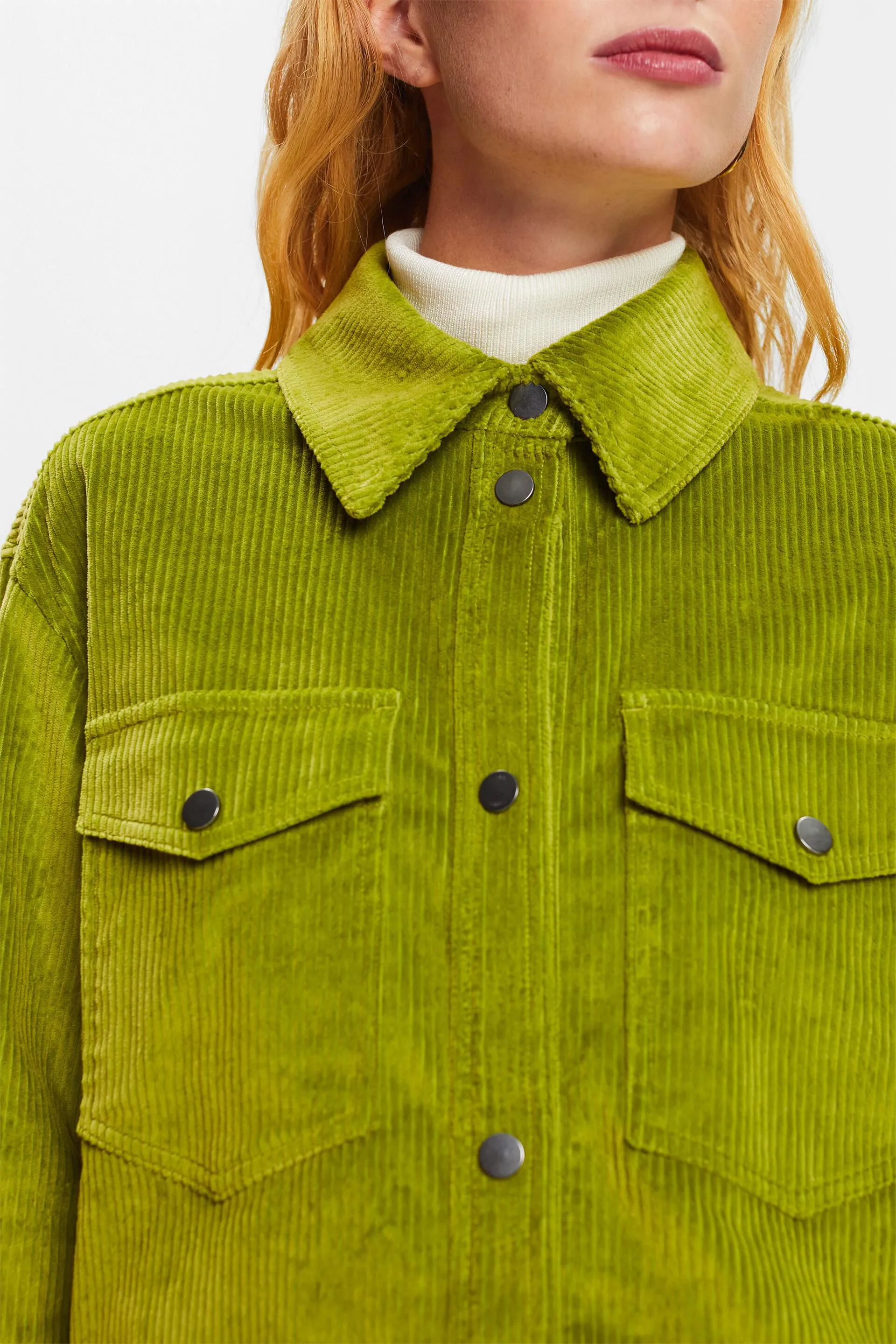 Camicia button-down in velluto
