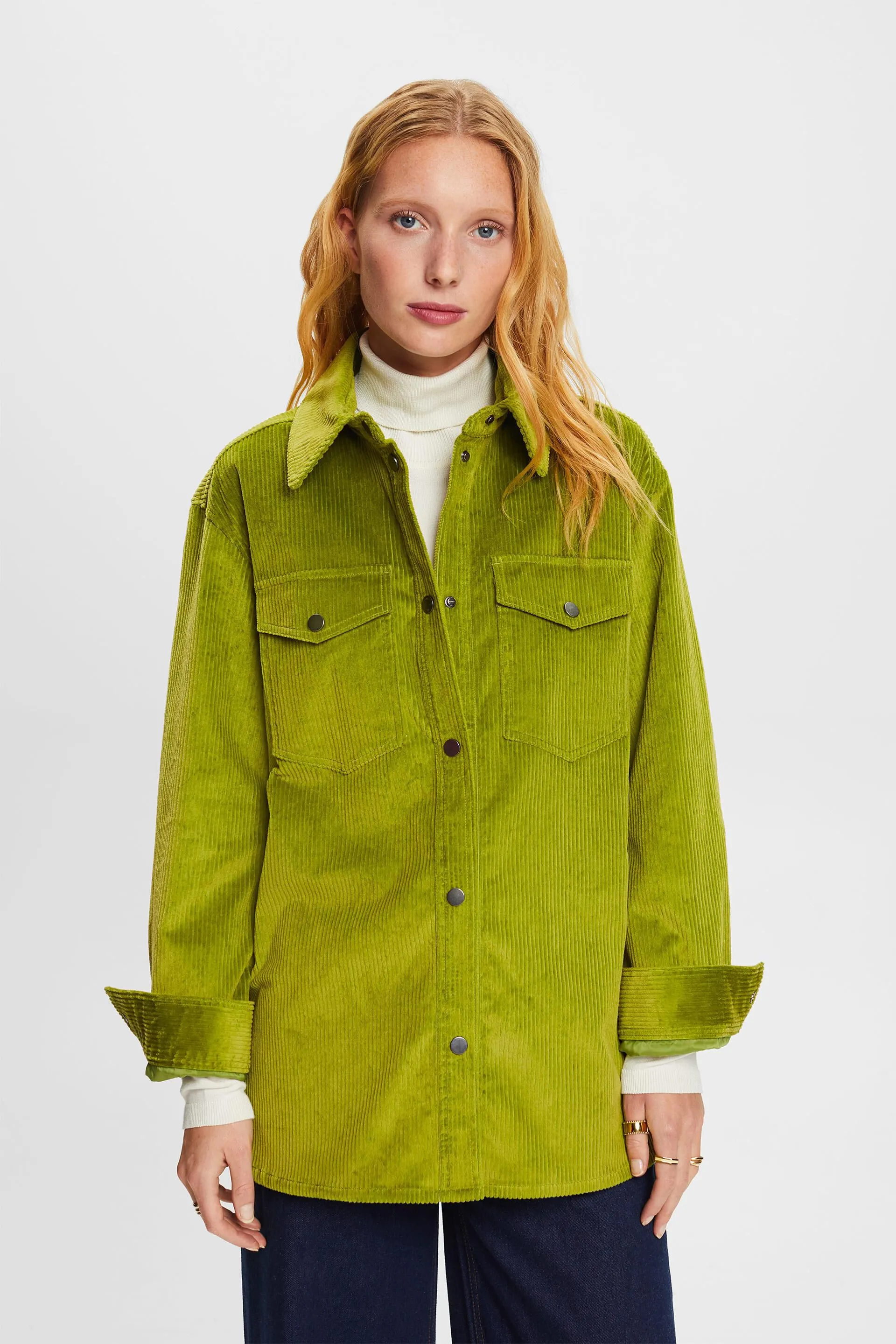 Camicia button-down in velluto