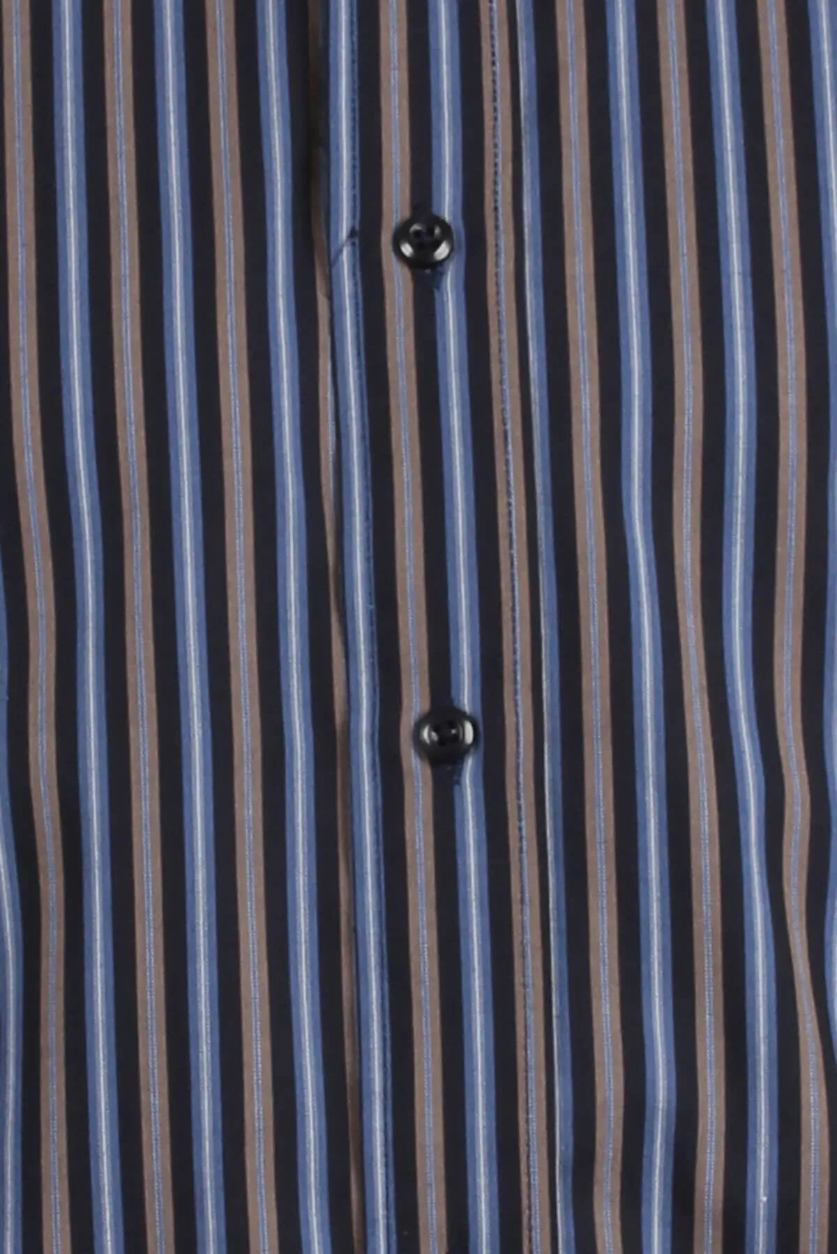 Camicia da uomo rigata in cotone collo classico