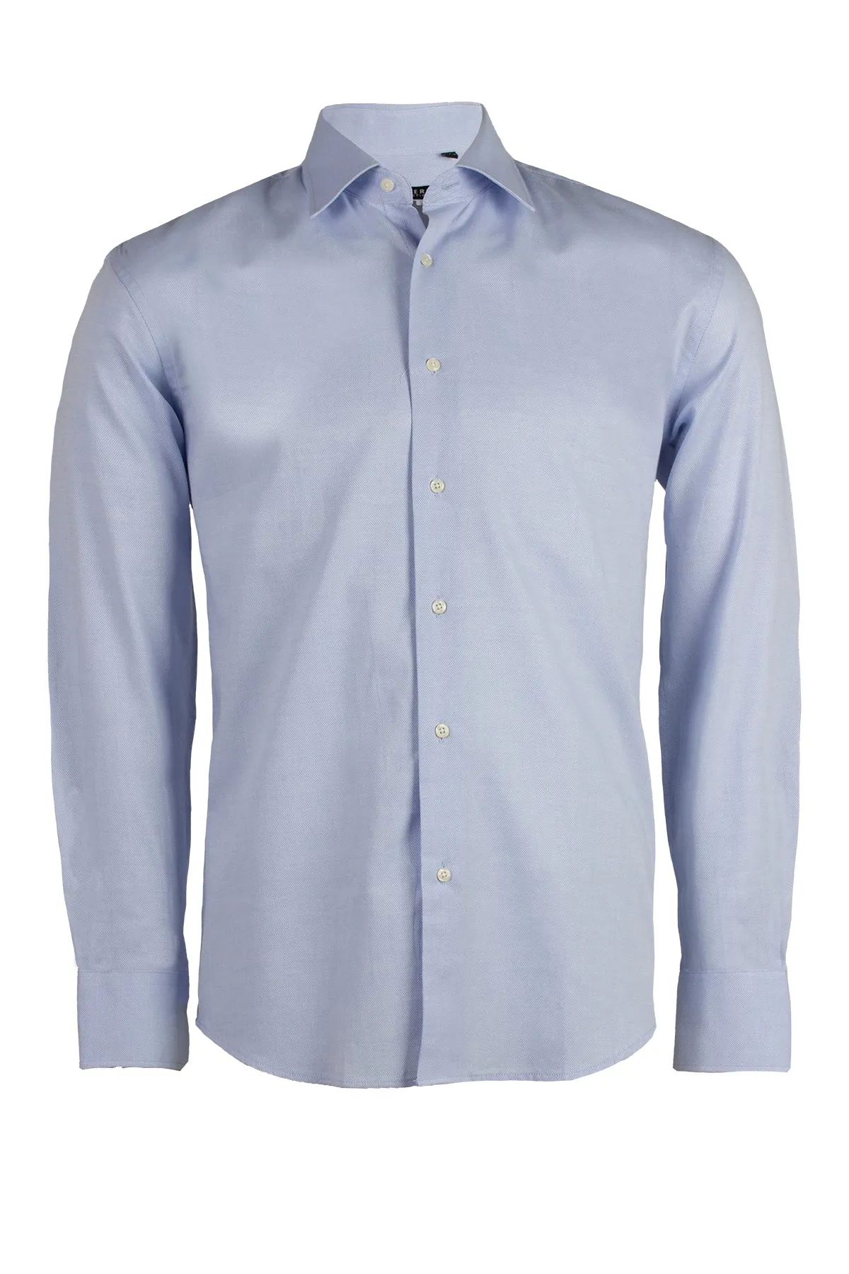 Camicia uomo in tessuto operato collo classico