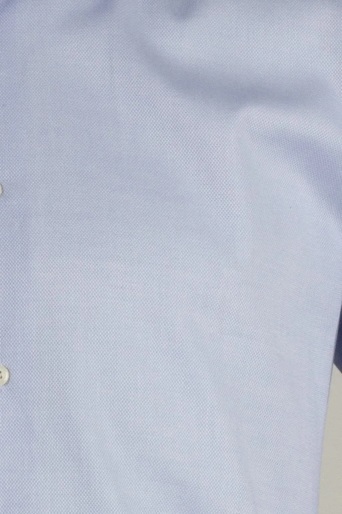 Camicia uomo in tessuto operato collo classico