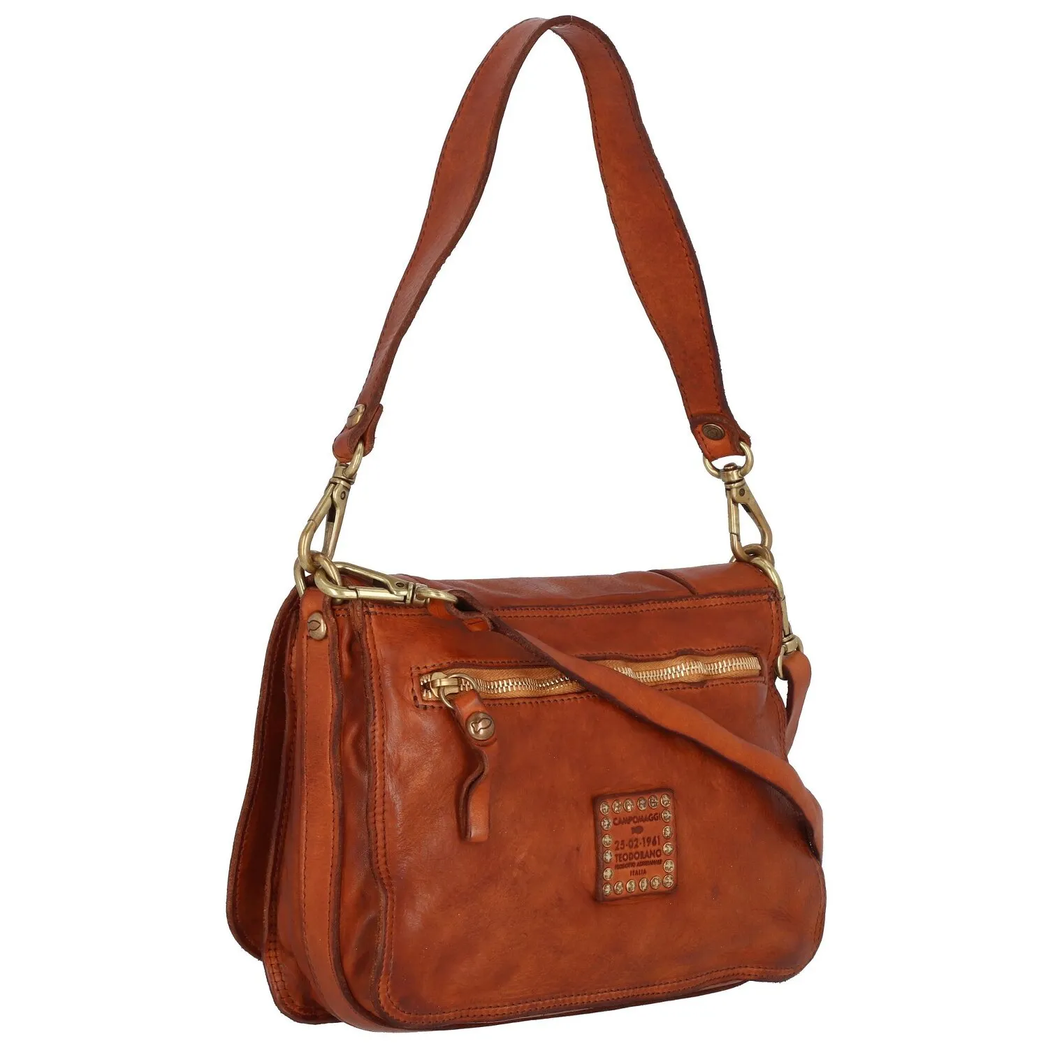 Campomaggi Borsa a tracolla in pelle 27 cm