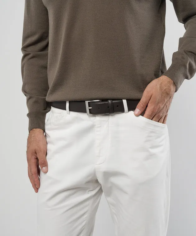 Canali Cintura in pelle marrone KA0002550C