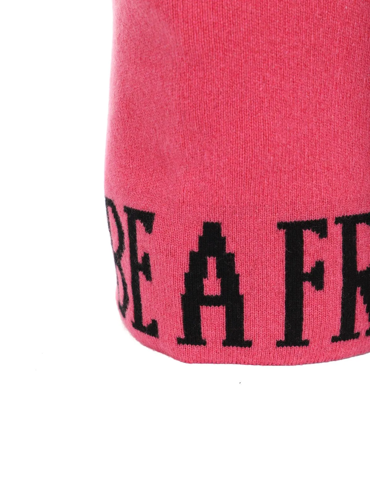 CAPPELLO FUCSIA CON INTARSIO