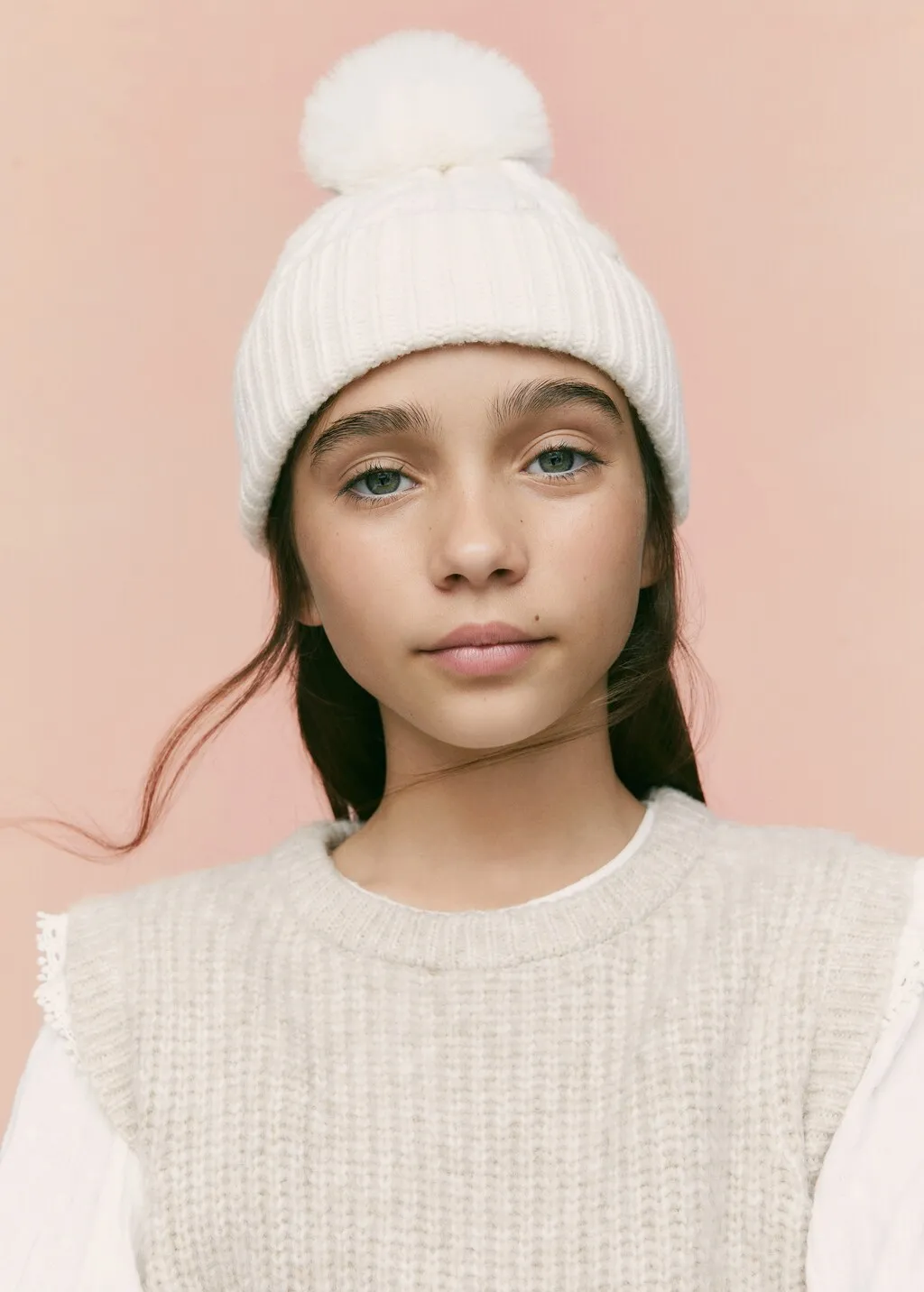 Cappello maglia trecce
